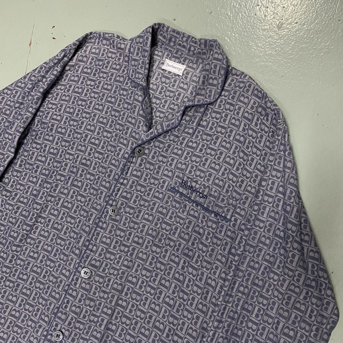 Burberry Vintage Burberrys Monogram Pyjamas Balenciaga Gucci Size US L / EU 52-54 / 3 - 1 Thumbnail