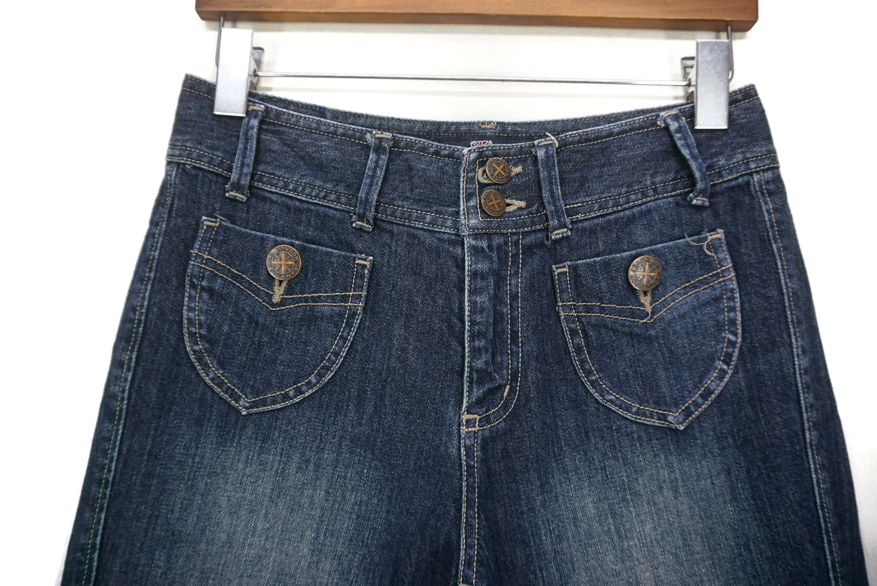 Japanese Brand Michiko London Jeans fit W28xL28 Bootcut Patch Pocket Size 25" / US 0 / IT 36 - 3 Thumbnail