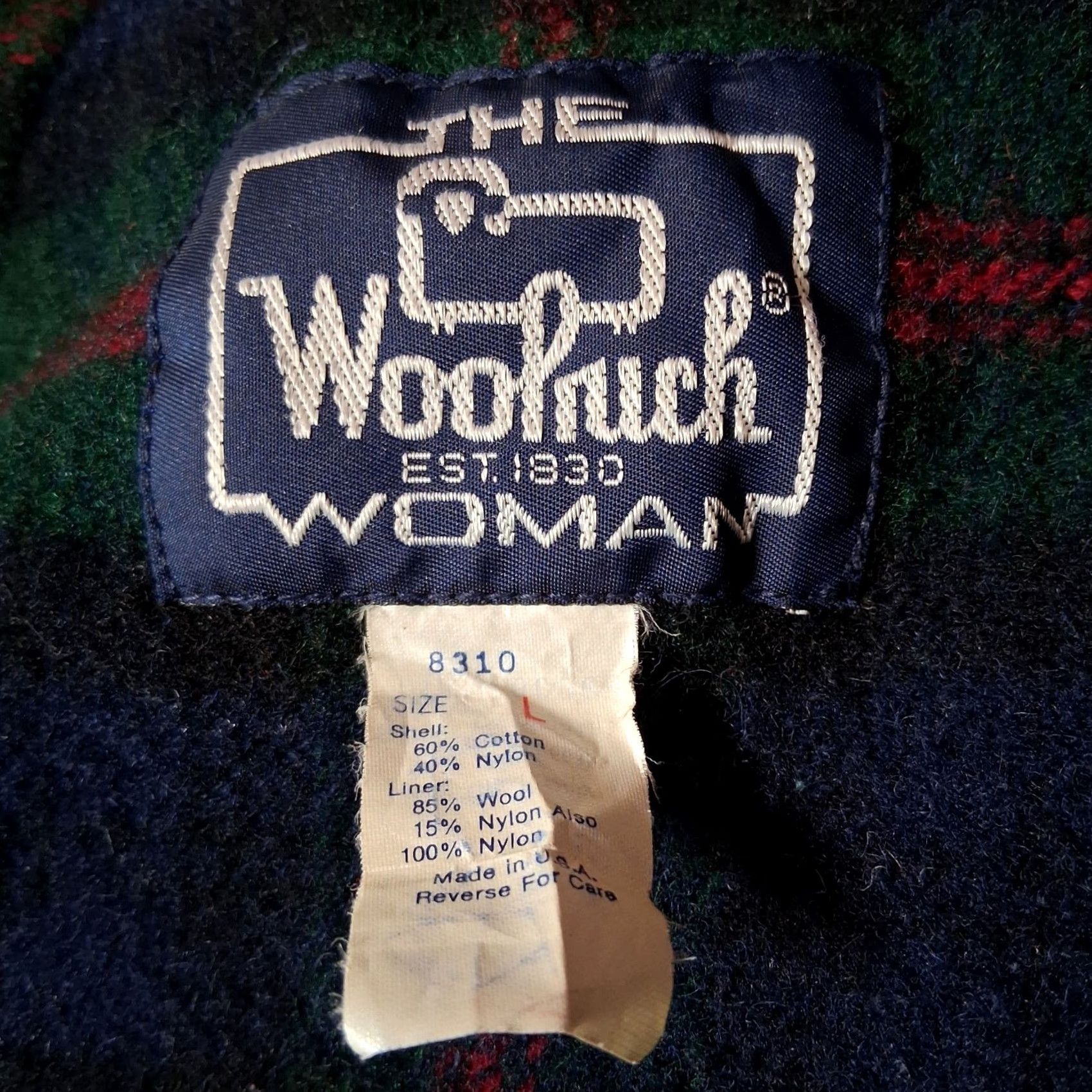 Vintage VINTAGE Woolrich Woman Work Coat L Red Hooded Wool Blend Lined Utility Jacket Workwear Barn Chore Coat Women Mens? Size L / US 10 / IT 46 - 5 Thumbnail