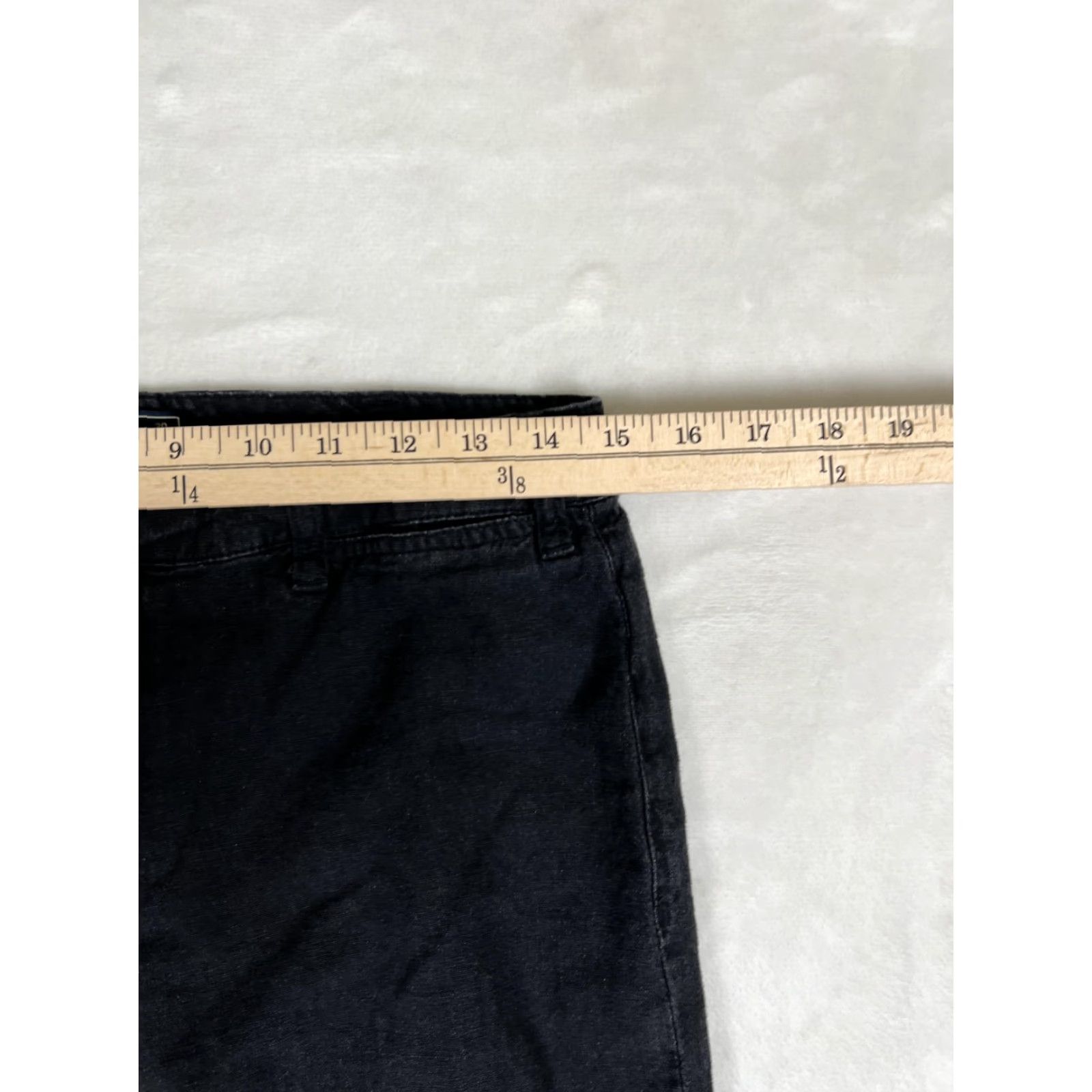 Abercrombie & Fitch Abercrombie & Fitch Pants Womens 10 Black Annie High Rise Wide Leg Crop Casual Size 32" / US 10 / IT 46 - 4 Thumbnail