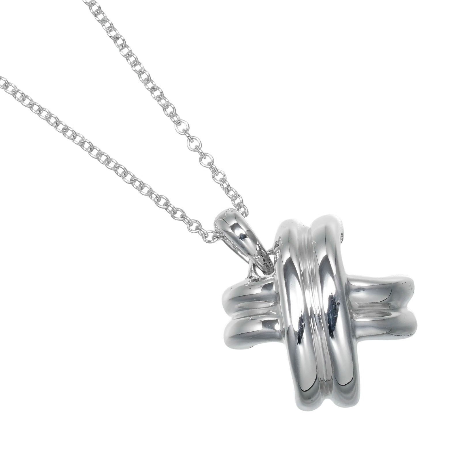 Tiffany & Co. Tiffany & Co Tiffany&Co. Signature Silver 925 Necklace Metal Necklace Size ONE SIZE - 1 Thumbnail