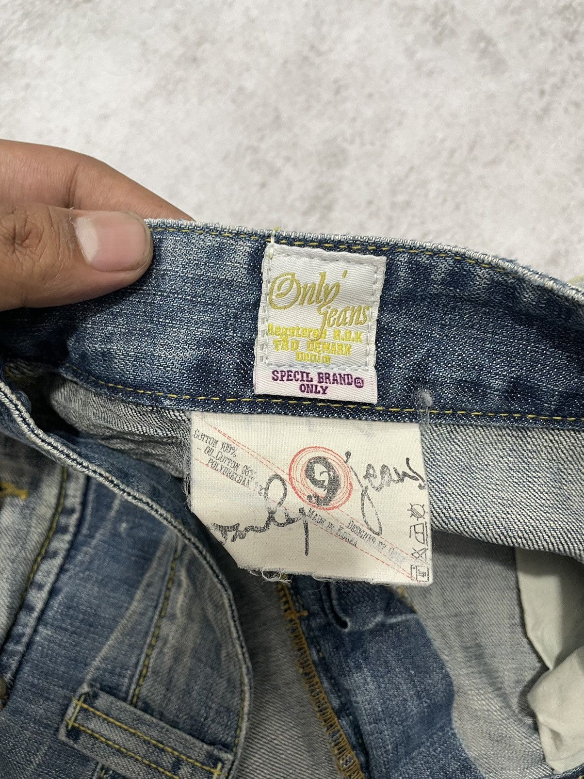 Hysteric Glamour 2000s only japan Super Flared acid wash denim Y2k style Size US 33 - 7 Thumbnail