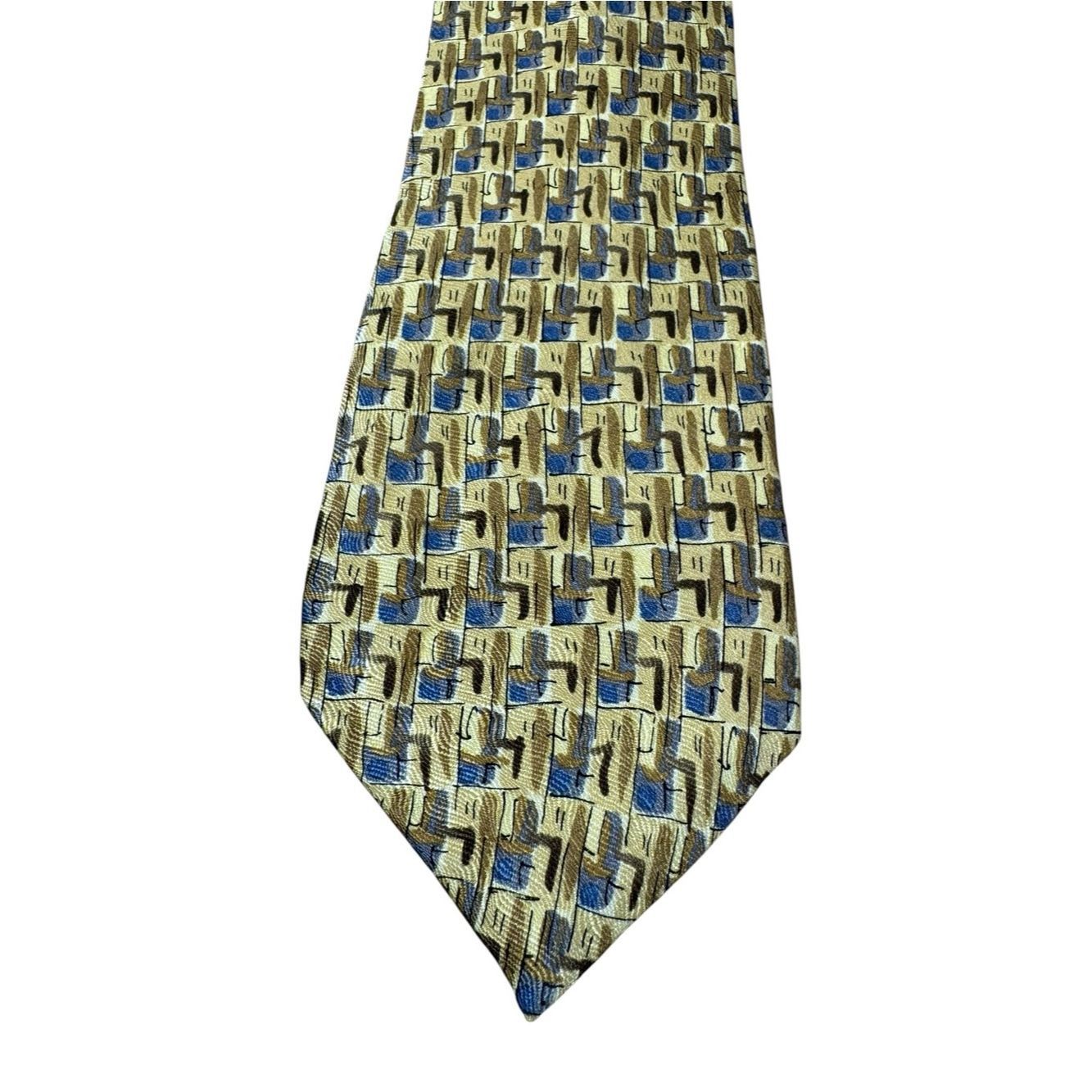 Other J. Garcia Abstract Print Silk Tie Size ONE SIZE - 4 Thumbnail