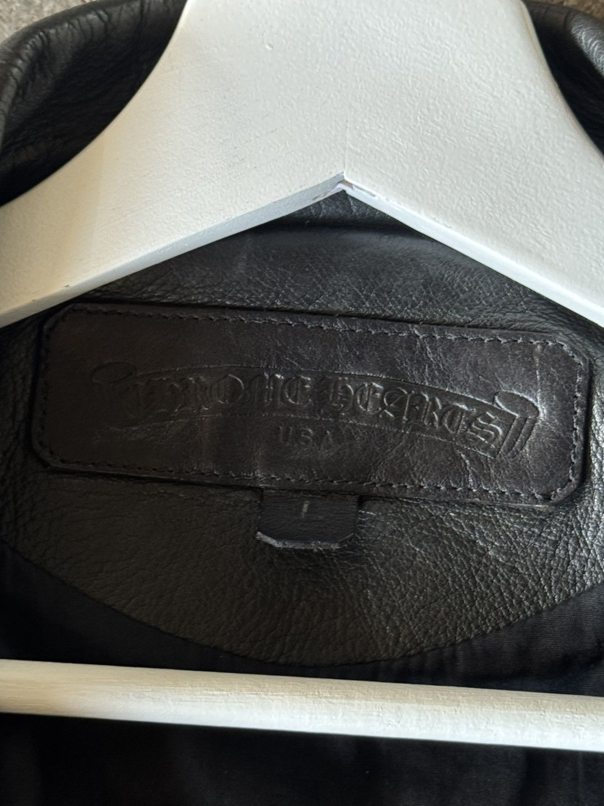 Chrome Hearts 1990's Archive Leather Biker Jacket Size US L / EU 52-54 / 3 - 6 Thumbnail