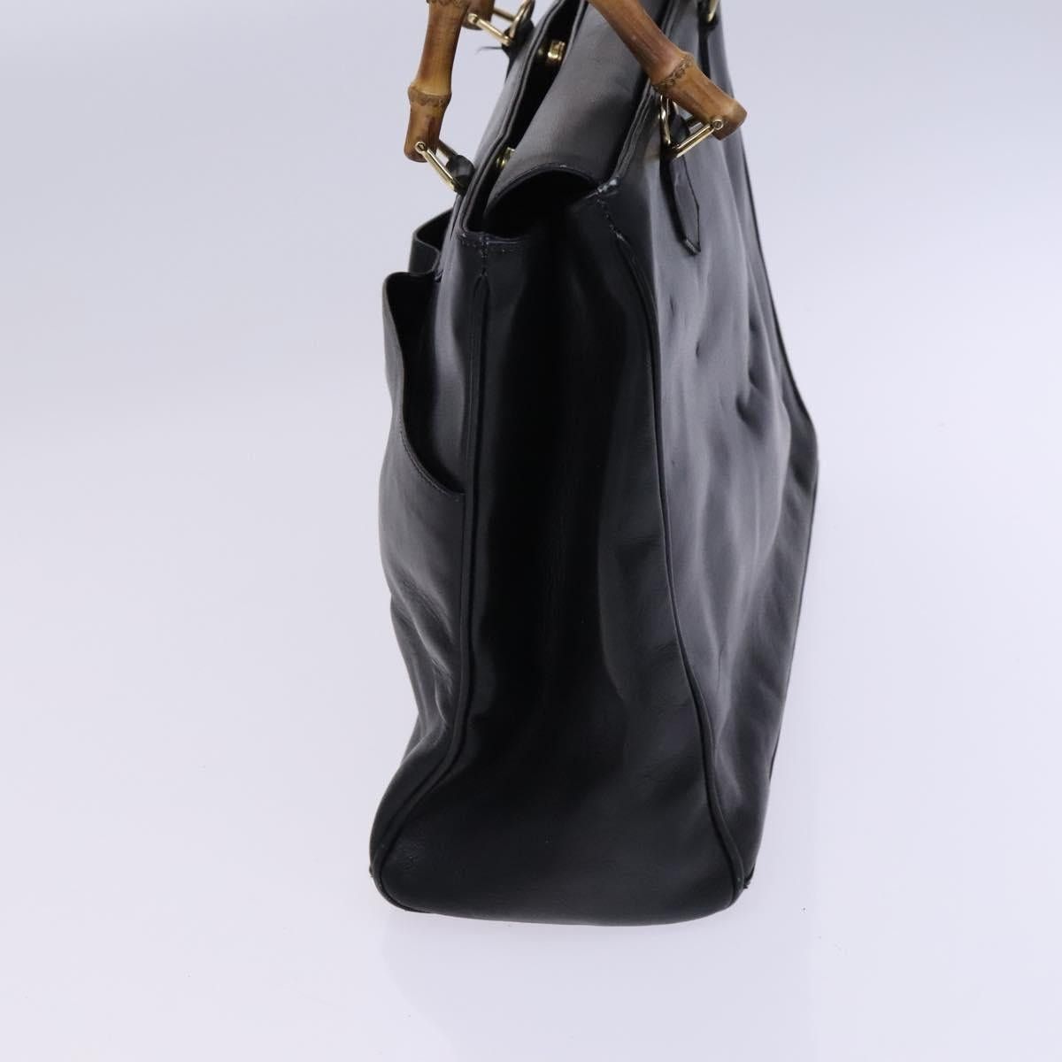 Gucci GUCCI Bamboo Hand Bag Leather Black Gold 002 2855 0322 0 Size ONE SIZE - 4 Thumbnail