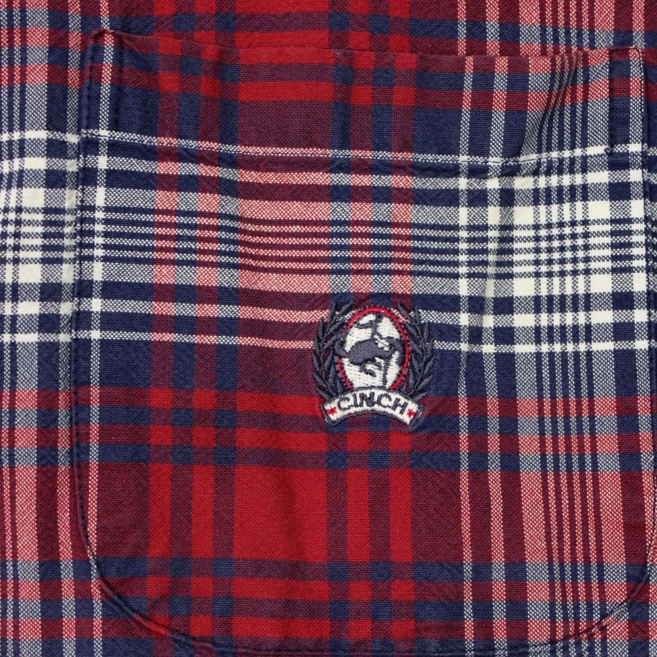 Vintage Cinch Shirt Mens 2XL Red/Blue Plaid Button-Up Western Cotton L/S Casual Shirt Mens 2XL XXL Red Blue Plaid Cinch Western Shirt Size US XXL / EU 58 / 5 - 6 Thumbnail