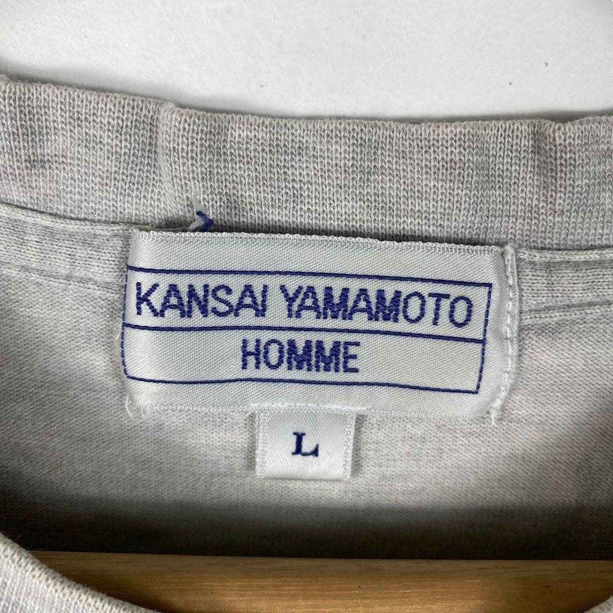 Designer × Kansai Yamamoto × Vintage Vintage 90's KANSAI YAMAMOTO HOMME Logo Tee Shirt Large Size US L / EU 52-54 / 3 - 5 Thumbnail