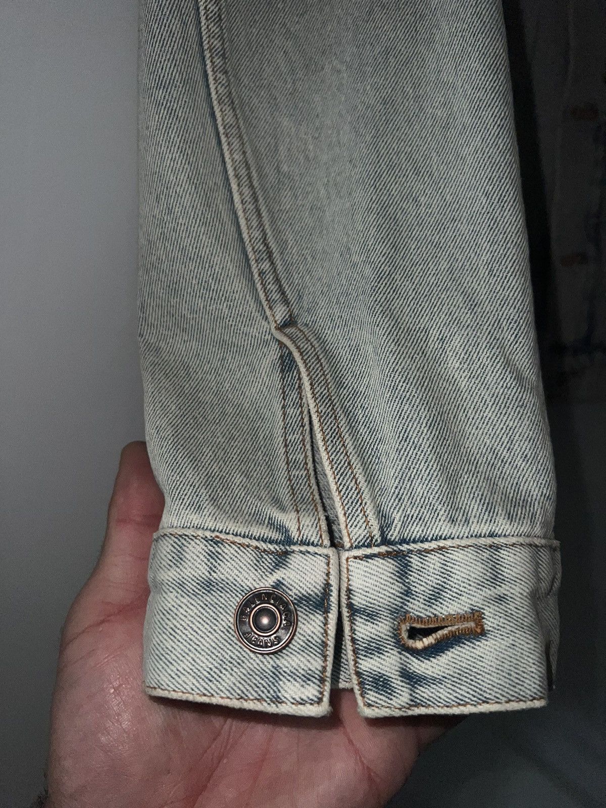 Balenciaga Balenciaga Logo Denim Jacket Size US L / EU 52-54 / 3 - 11 Thumbnail