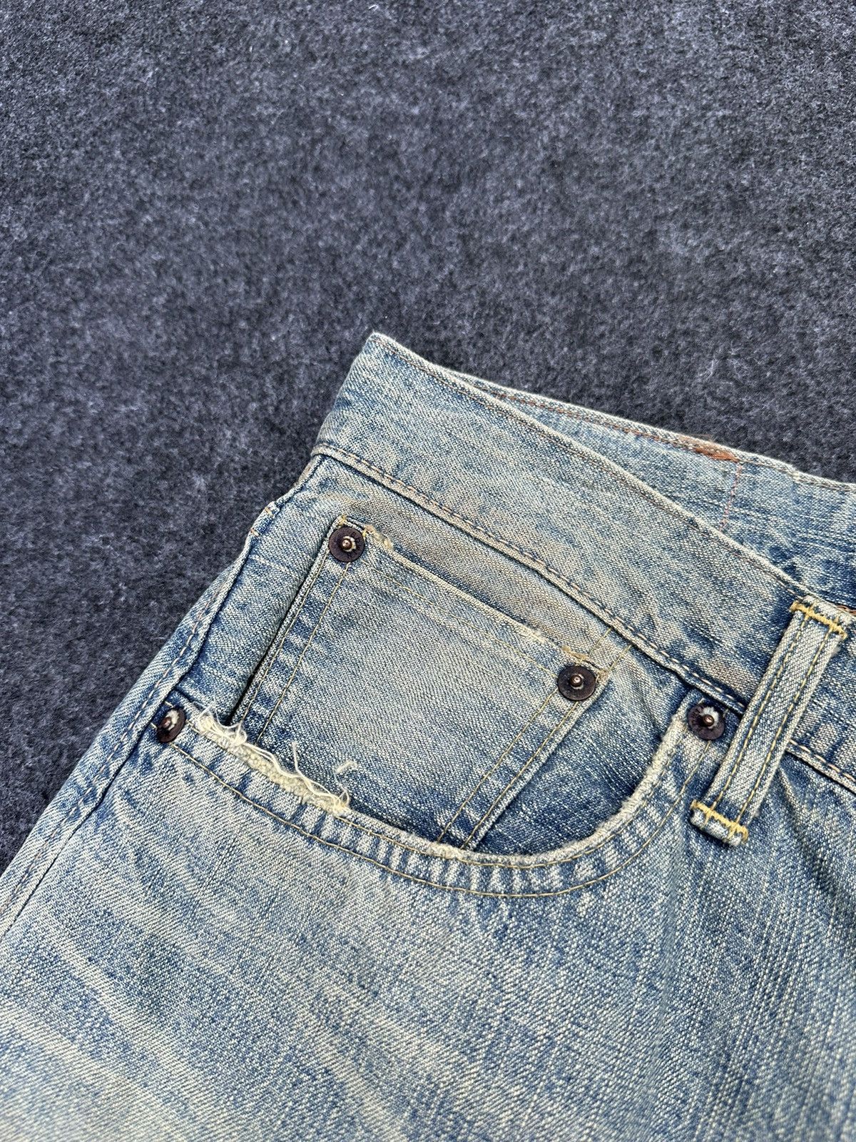 Edwin Vtg Edwin 505zx Selvedge Mudwash Denim 30x31 D8 Size US 30 / EU 46 - 9 Thumbnail