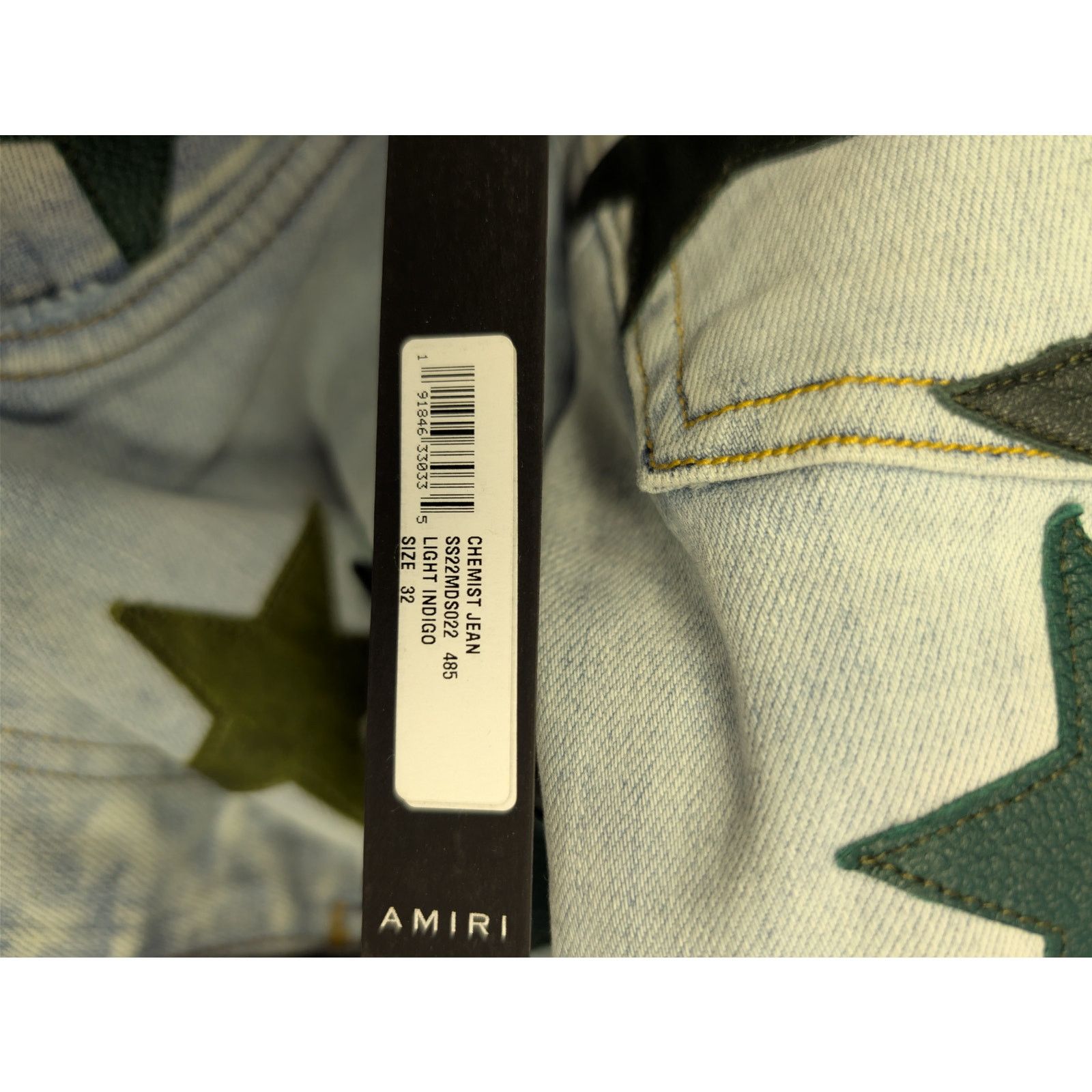 Amiri o1rshd1 Chemist Jean Denim Jeans in Light Indigo Size US 32 / EU 48 - 22 Thumbnail