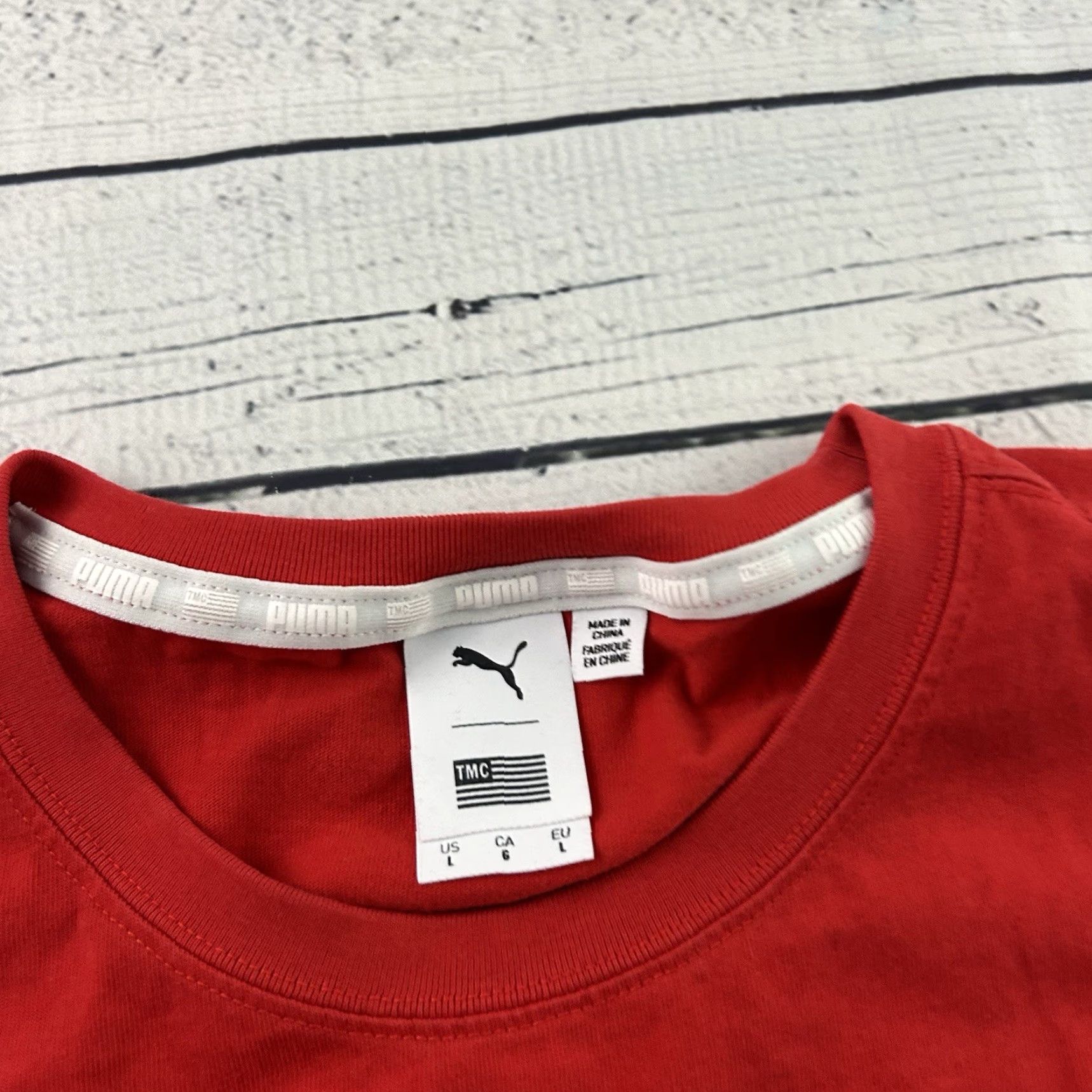 Puma PUMA TMC Nipsey Hussle Short Sleeve T Shirt Men's Large Red Size US L / EU 52-54 / 3 - 2 Thumbnail