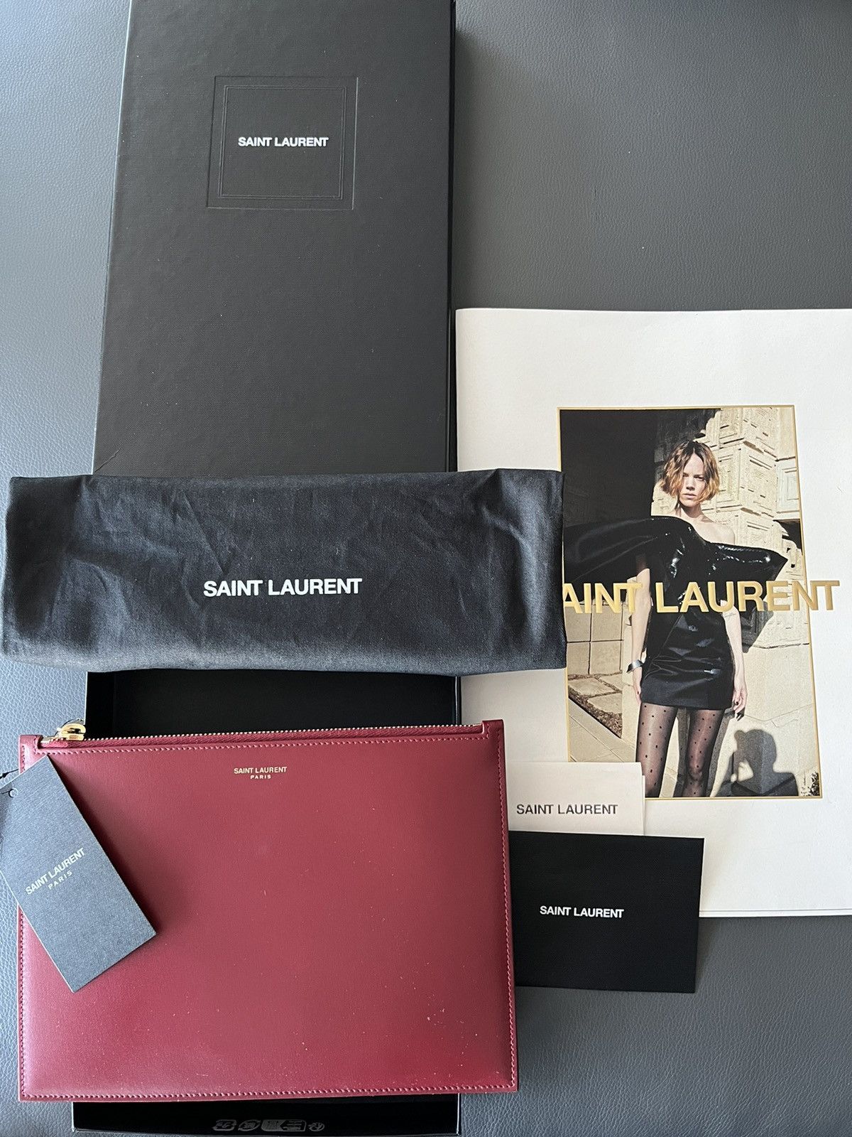 Hedi Slimane × Saint Laurent Paris × Yves Saint Laurent Limited Edition Saint Laurent Logo Leather Bag Size ONE SIZE - 1 Thumbnail