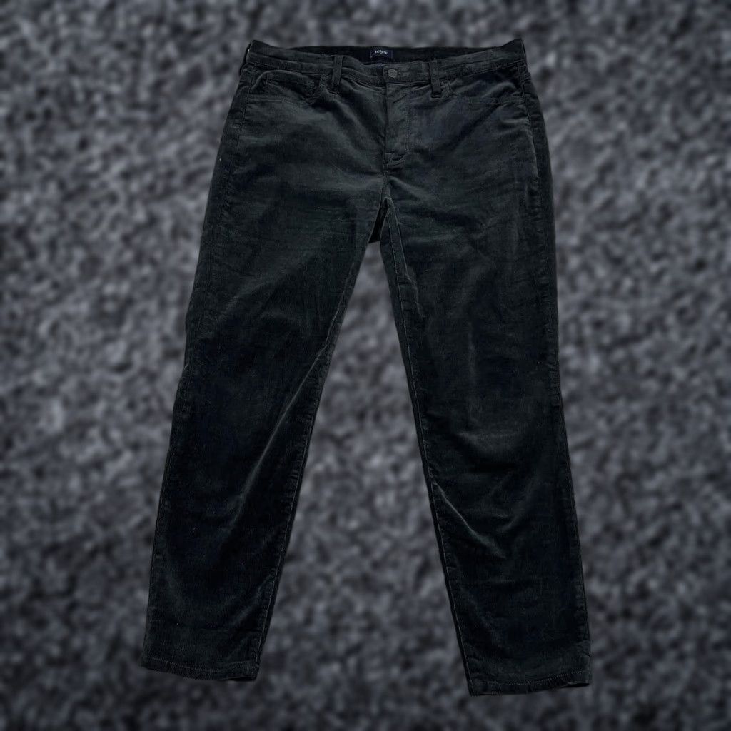 J.Crew J.CREW Chino Pants Womens Slim Corduroy Black 31 Regular Stretch tapered Front Pocket Winter 98% Cotton 2% Elastane Size 24" / US 00 / IT 34 - 1 Thumbnail