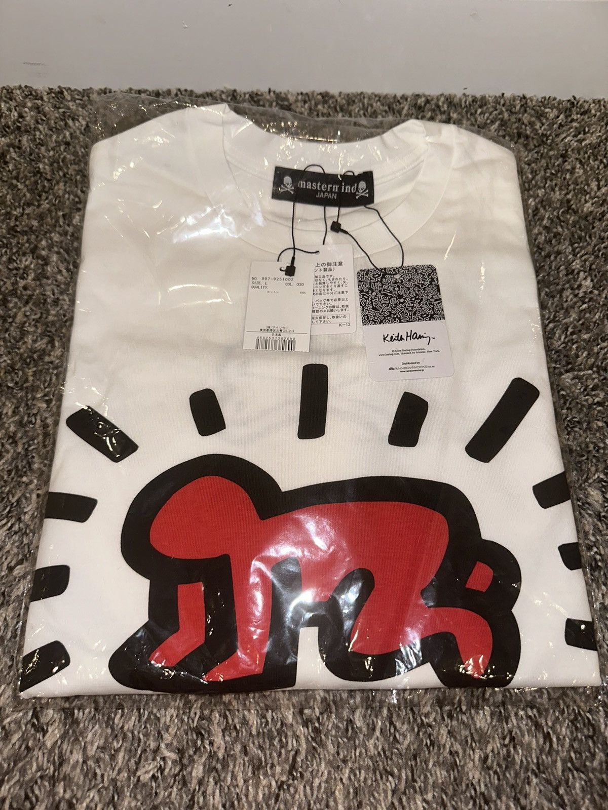 mastermind japan keith haring 19aw 白M Keith Haring × Mastermind Japan Mastermind Japan x Keith Haring