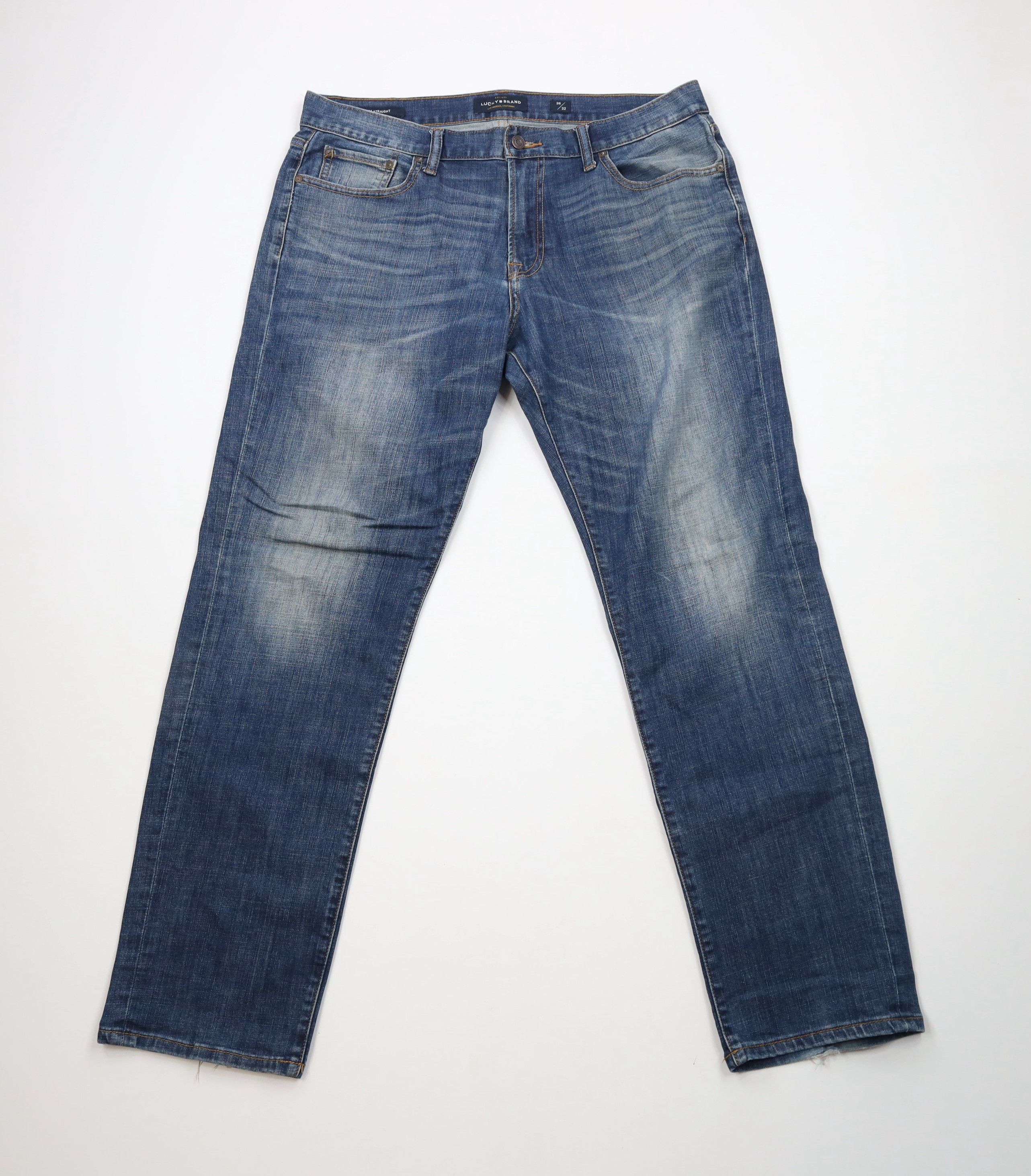 Lucky Brand × Vintage Vintage Y2K Lucky Brand 221 Straight Leg Denim Jeans Blue Size US 36 / EU 52 - 1 Thumbnail