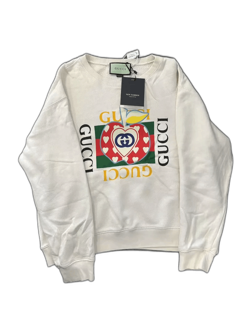 Gucci Gucci Heart Apple Logo Sweatshirt in XS Size US XS / EU 42 / 0 - 1 Thumbnail
