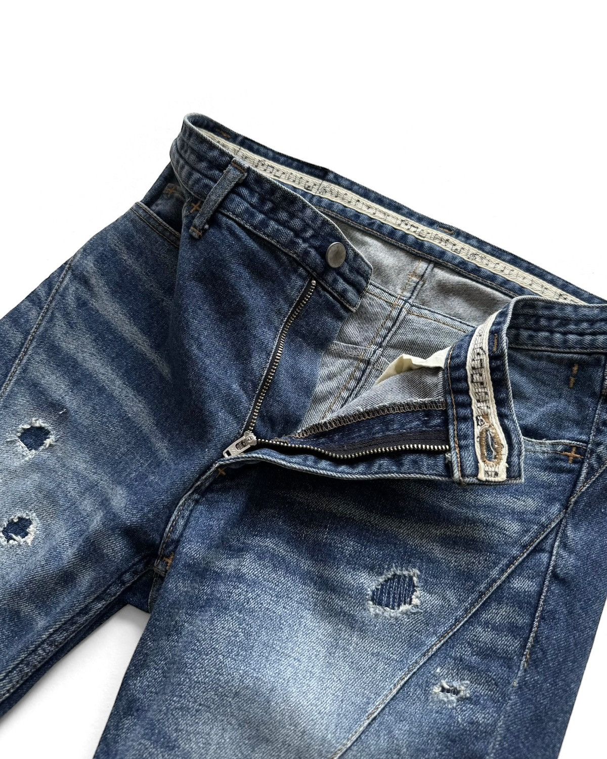 Number (N)ine NUMBER (N)INE GRUNGE SNINNY DENIM PANTS Size US 31 - 3 Thumbnail