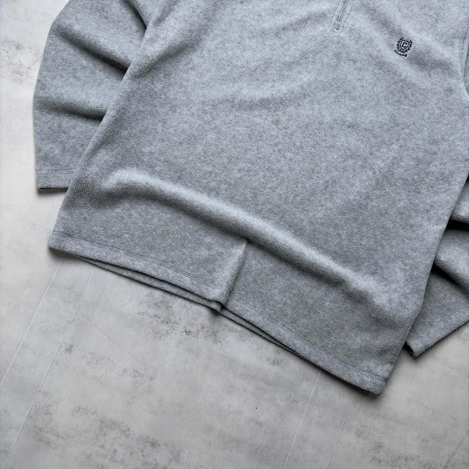 Chaps Y2K Grey Chaps Fleece Quarter Zip Sweater Size US M / EU 48-50 / 2 - 4 Thumbnail