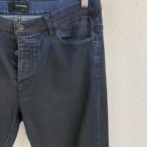 The Kooples The Kooples Skull Hardware Two Tone Slim Straight Jeans Size US 30 / EU 46 - 5 Thumbnail
