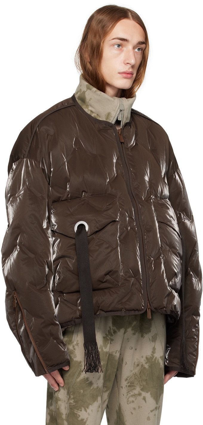 A. A. Spectrum A. A. Spectrum SSENSE Exclusive Brown Cyberen Down Jacket Size US S / EU 44-46 / 1 - 10 Thumbnail