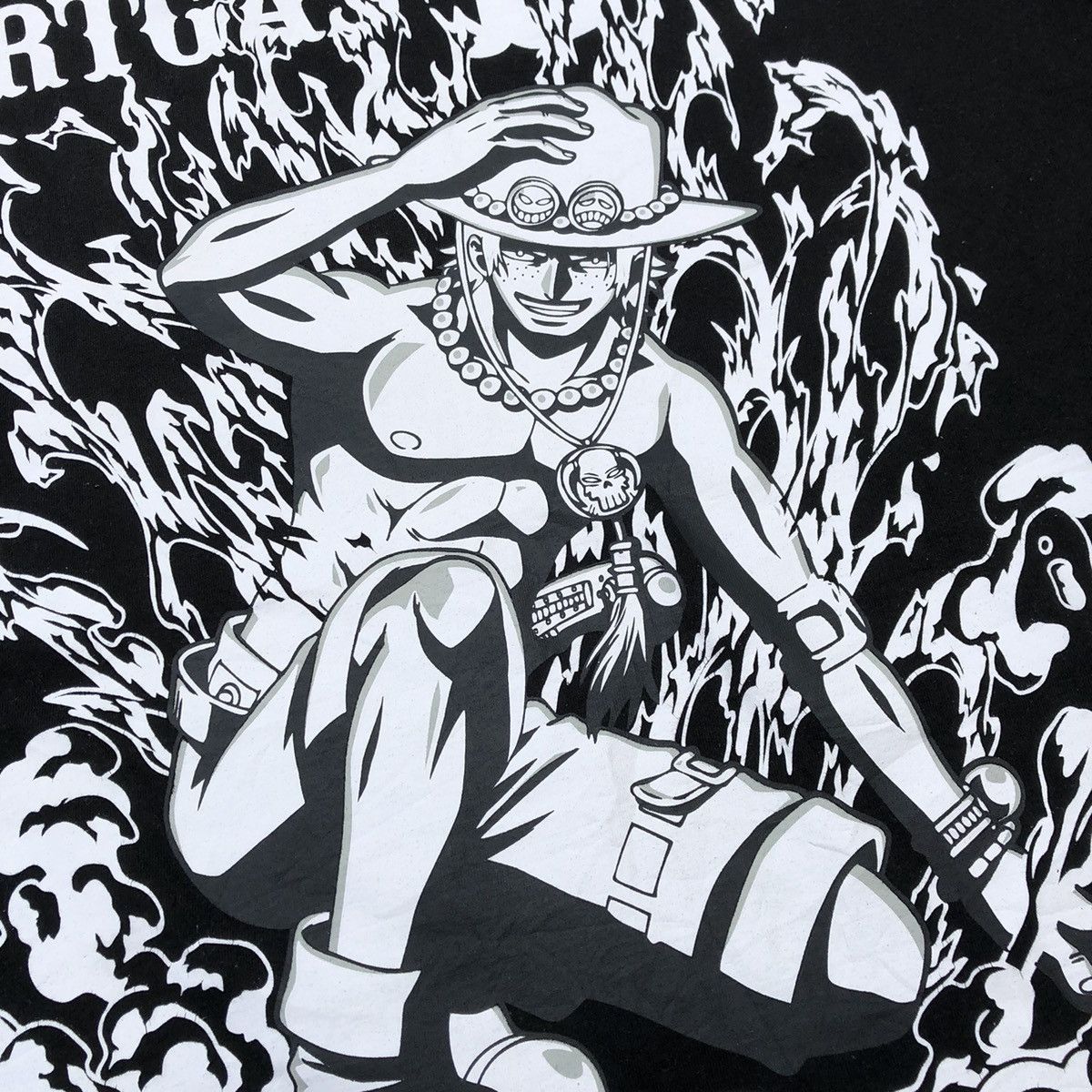 Anime × One Piece 🔥Rare🔥🇯🇵One Piece Portgas D Ace Fire Fist Promo Anime Tee Size US XL / EU 56 / 4 - 3 Thumbnail