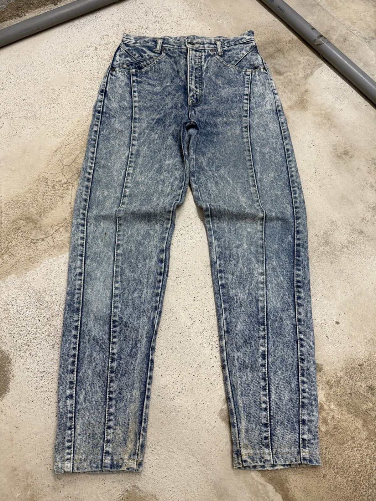 Japanese Brand Vintage High Waist Sweet Camel Bleached Design Denim Pants Size 26" / US 2 / IT 38 - 1 Thumbnail