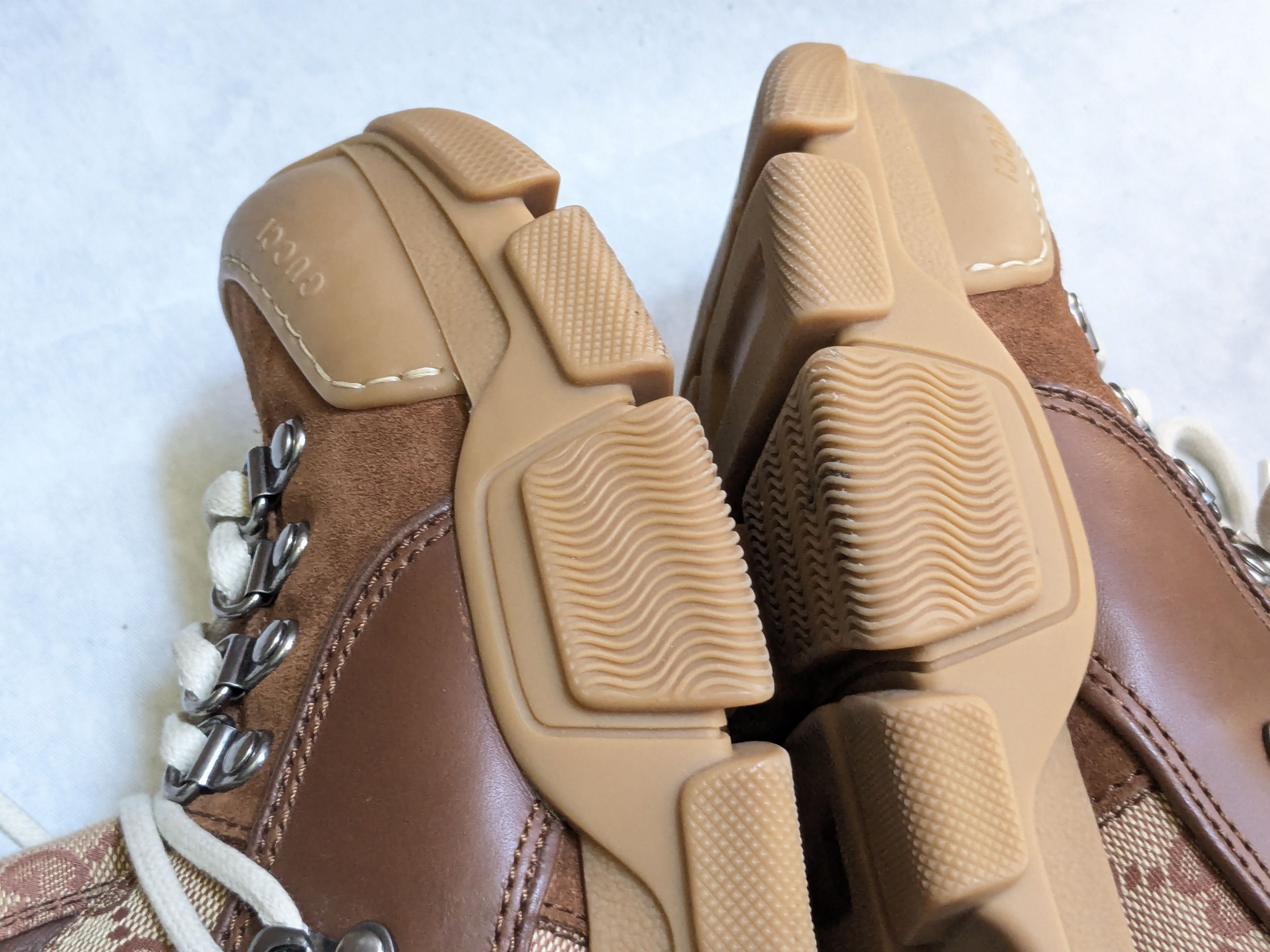 Gucci Gucci Flashtrek Sneakers Brown Monogram Logo GG 9.5 Size US 9.5 / EU 42-43 - 10 Thumbnail