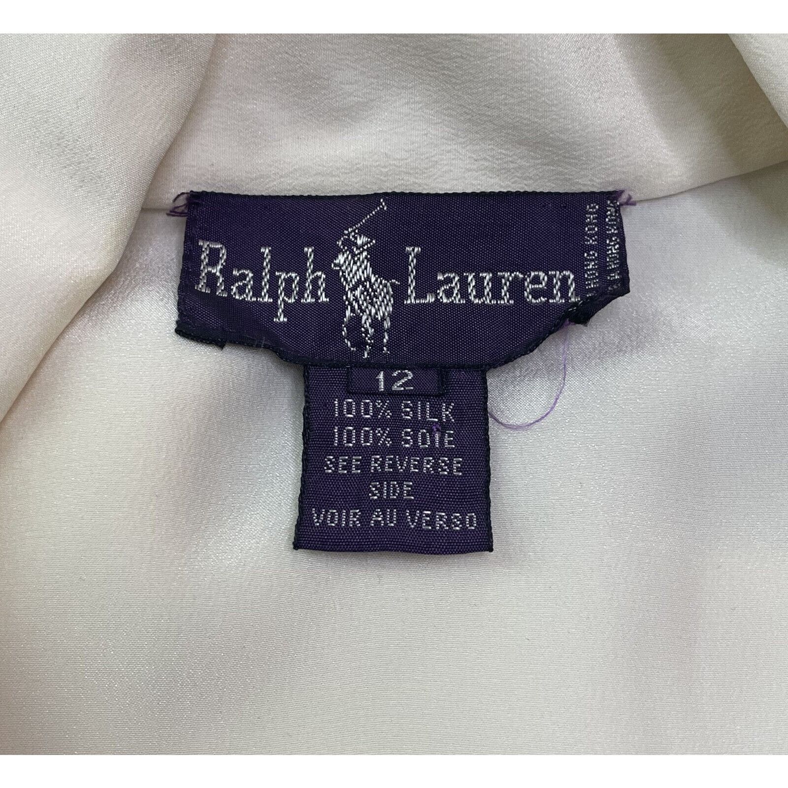 Ralph Lauren Purple Label Ralph Lauren Purple Label Polo Ivory Silk Jumpsuit Womens 12 Size 34" / US 12 / IT 48 - 4 Thumbnail