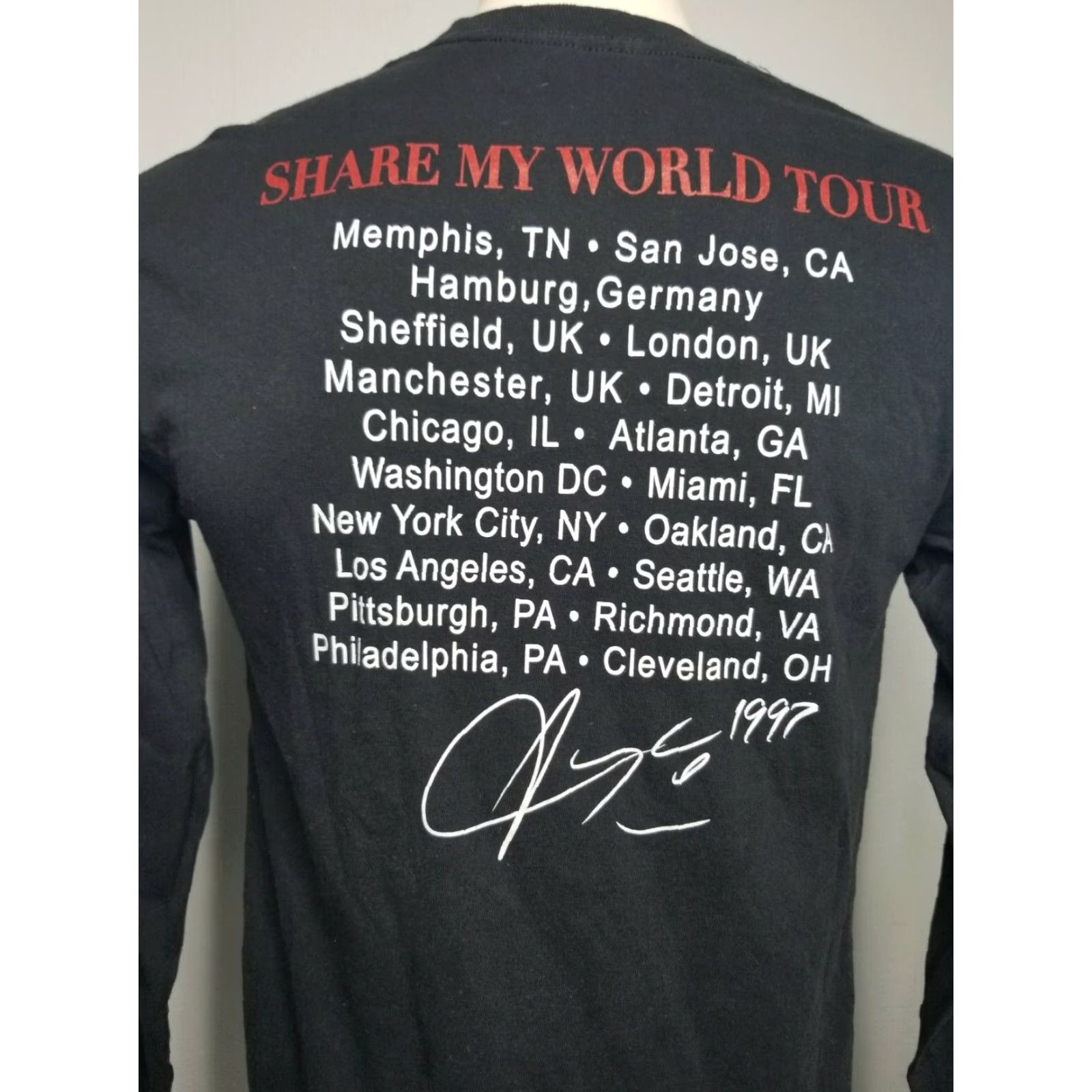 Vintage VINTAGE Aaliyah Share My World Tour 90s Black Long Sleeve T Shirt Mens M Size US M / EU 48-50 / 2 - 5 Thumbnail