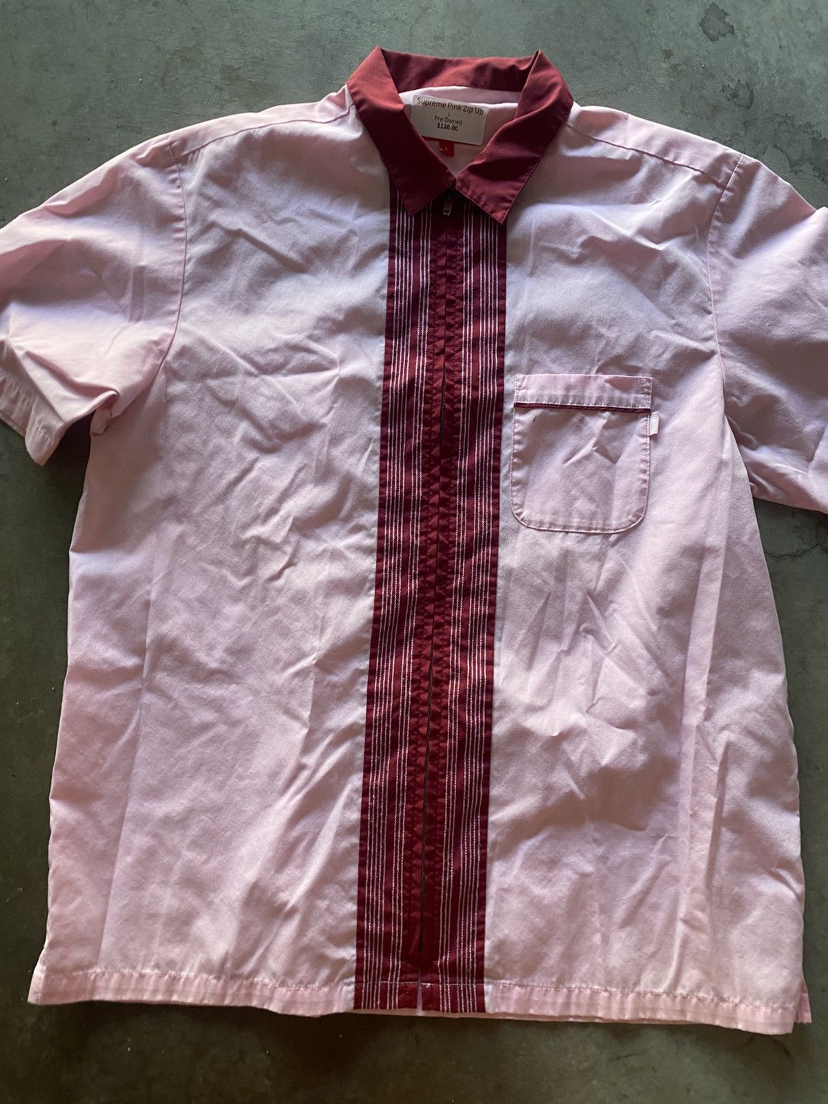 Supreme Supreme Zip Up Pink Size US L / EU 52-54 / 3 - 1 Thumbnail