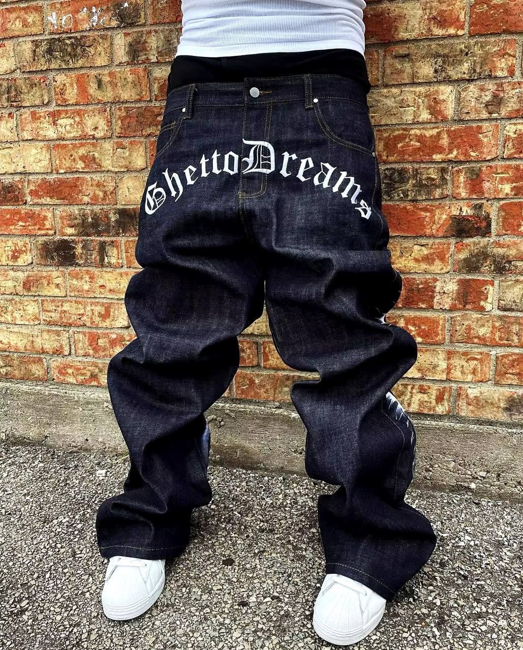 Japanese Brand × Vintage Vintage jeans are a ghetto dream Size US 34 / EU 50 - 2 Thumbnail