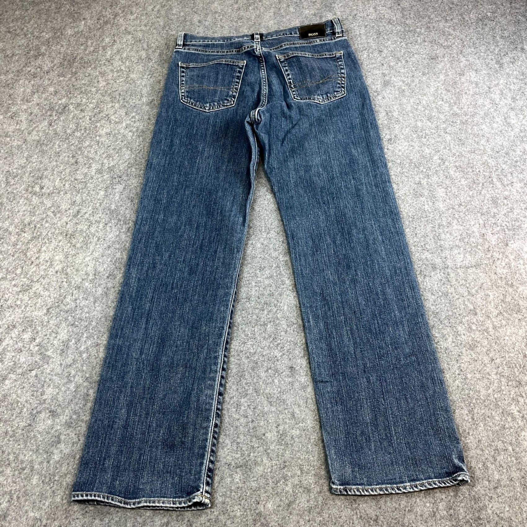 Hugo Boss HUGO BOSS Jeans Regular Straight 32 32 Dark Wash Blue Vintage 100% Cotton Mens Pants Jeans Size US 32 / EU 48 - 2 Thumbnail