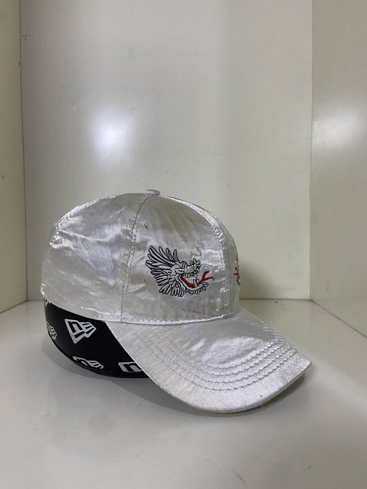Japanese Brand × Vintage Vintage Sukajan hat with twin dragon image Size ONE SIZE - 5 Thumbnail