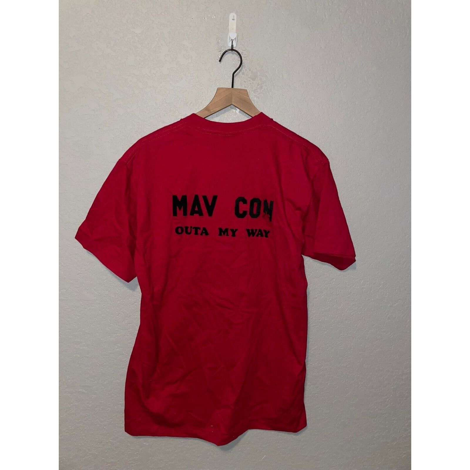 Jerzees Vintage Mav Con Shirt Outta My Way Red Jerzees Tee VTG 90s L Size US L / EU 52-54 / 3 - 1 Thumbnail