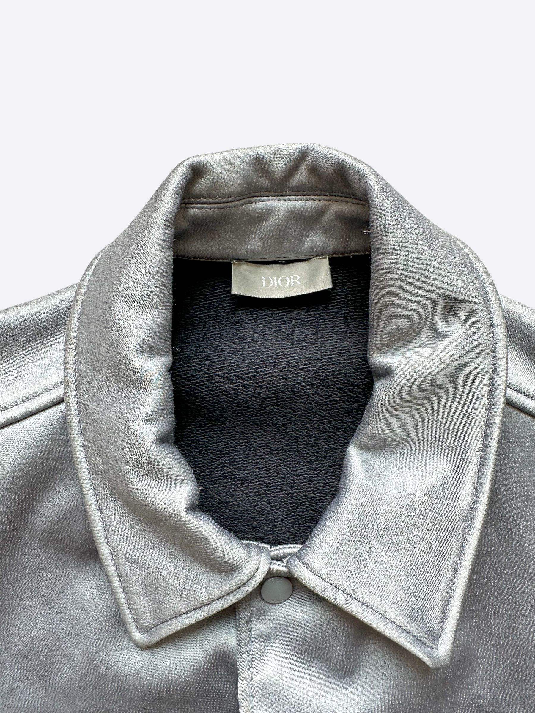 Daniel Arsham × Dior Dior Daniel Arsham Satin Logo Bomber Jacket Size US L / EU 52-54 / 3 - 4 Thumbnail
