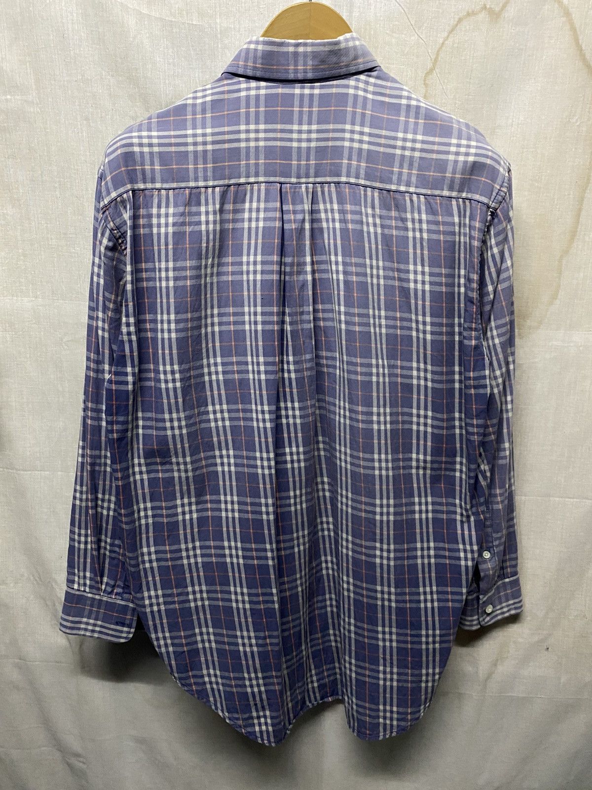 Burberry Vintage Burberry London Nova Check Sunfaded Button Down Size US M / EU 48-50 / 2 - 3 Thumbnail