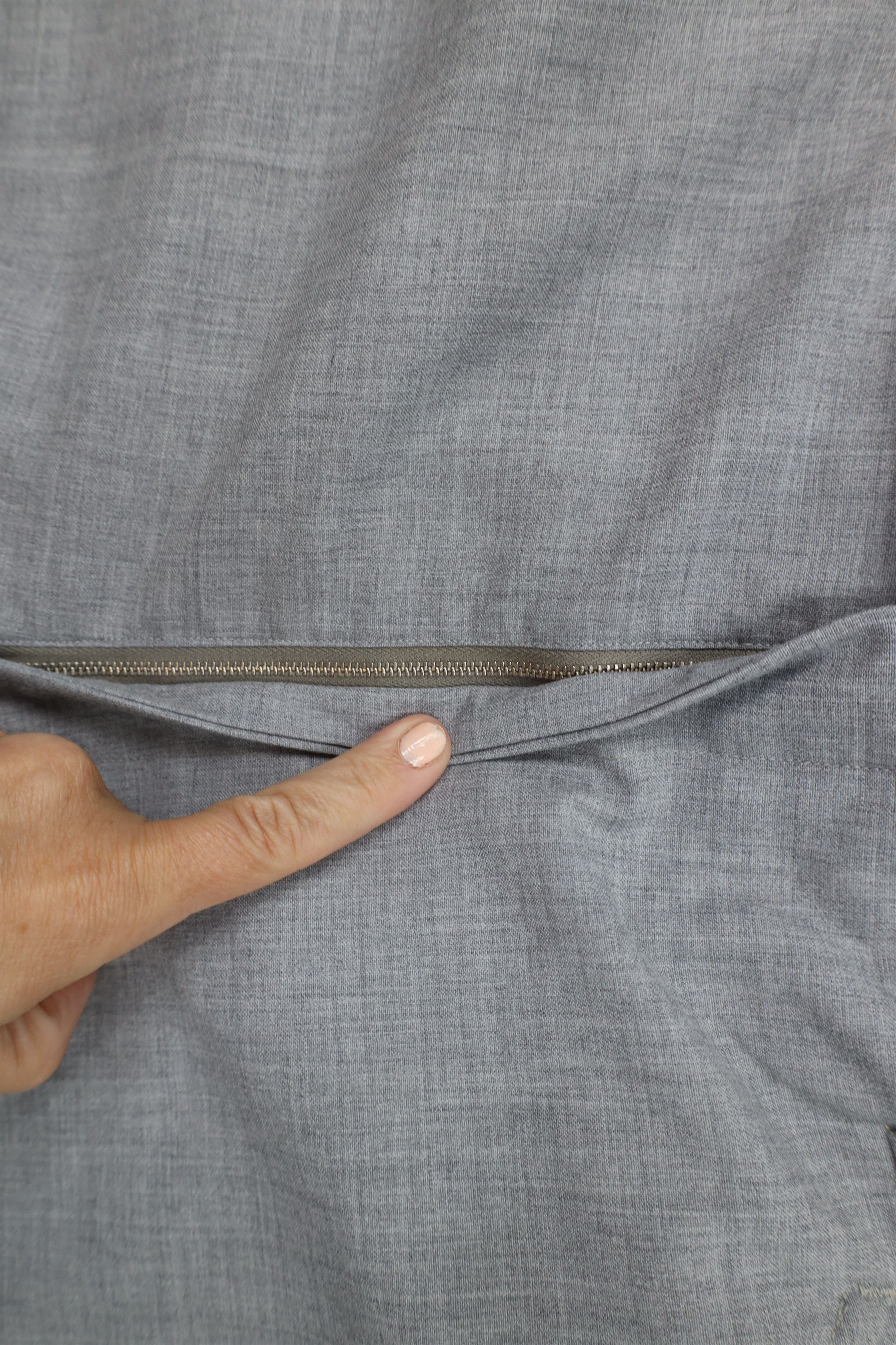 Vintage Vintage 70s Streetwear Chambray Bell Bottoms Pants Gray USA Size US 36 / EU 52 - 5 Thumbnail