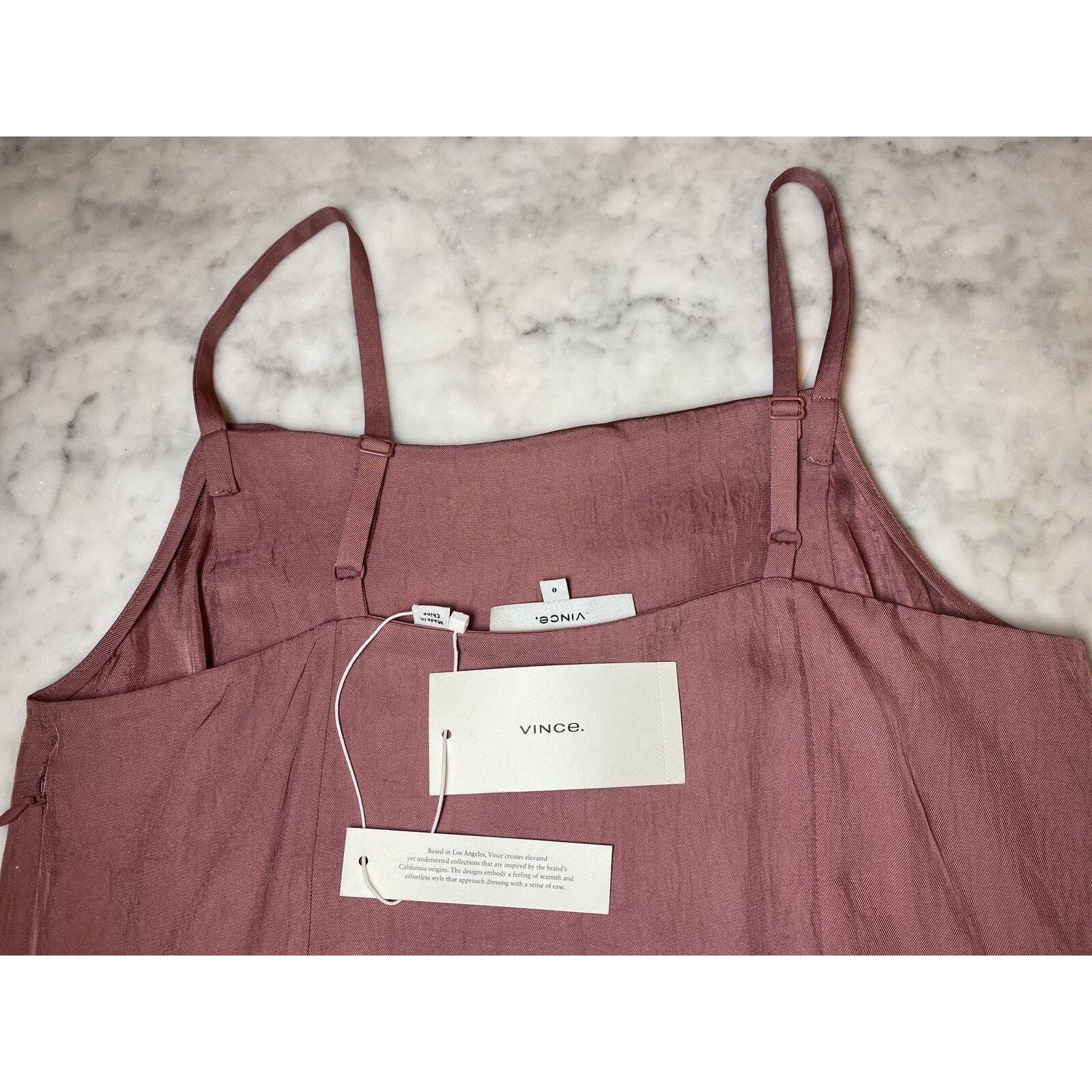 Vince VINCE-Women’s Pink/Salmon Dress-New W/Tag’s-Size 0 Size XS / US 0-2 / IT 36-38 - 9 Thumbnail