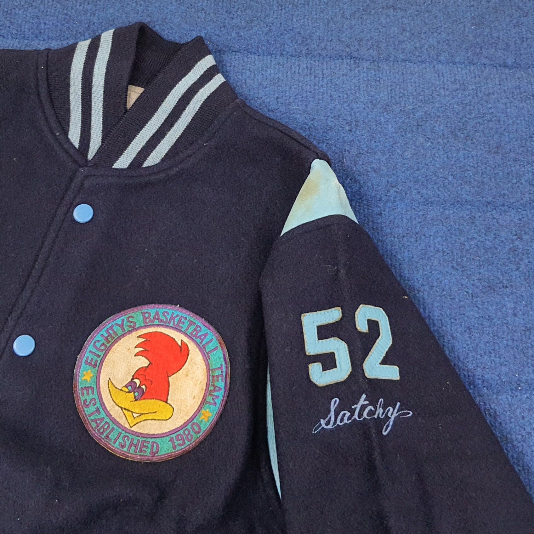 Vintage Vintage Eightys Basketball Woody Wood Packet Varsity C224N15 Size US M / EU 48-50 / 2 - 2 Thumbnail