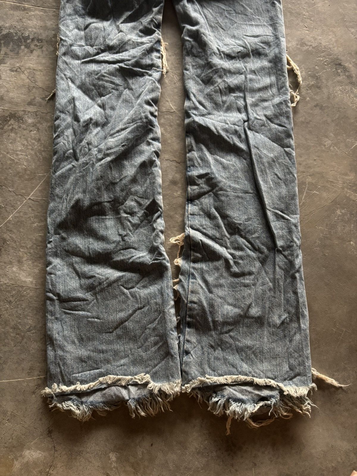 Japanese Brand HAN AHN SOON skinny slim flare distressed japanese punk vkei Size US 26 / EU 42 - 17 Thumbnail