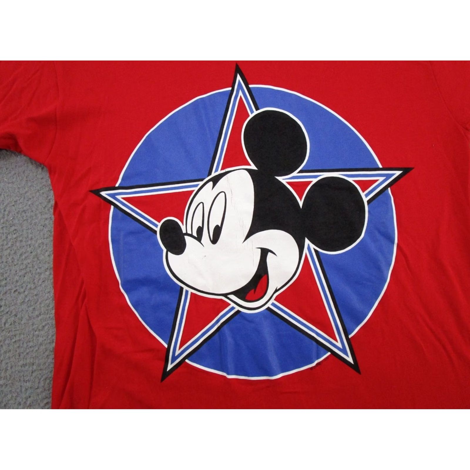 Mickey Unlimited Mickey Unlimited Star Logo Graphic Tee T-Shirt Mens XL Red 90s Retro Logo Mickey Mouse 90s Size US XL / EU 56 / 4 - 2 Thumbnail