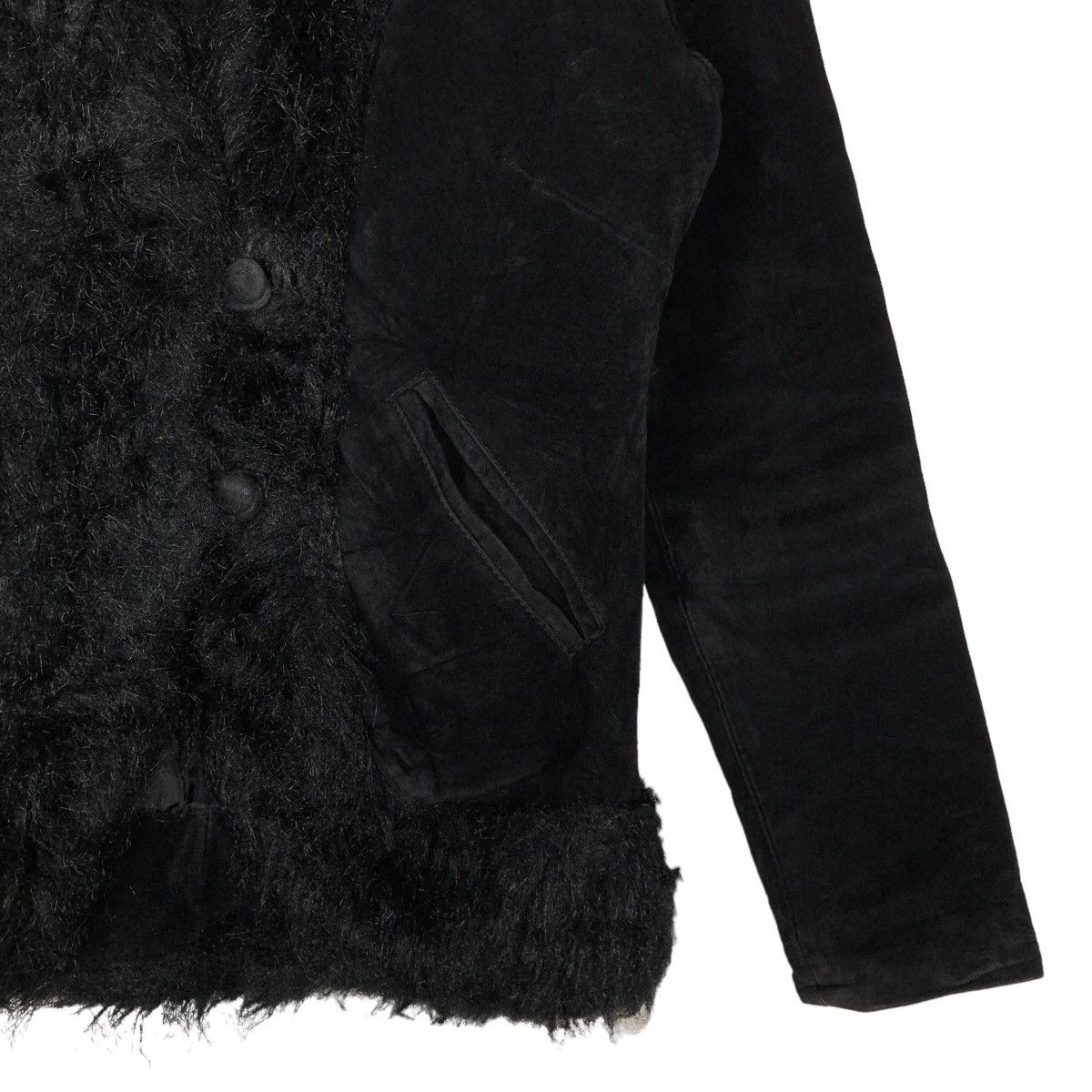 Japanese Brand 🔥Rare Vintage Suede Leather Jacket Mink Fur Collar Xoxo Size US S / EU 44-46 / 1 - 5 Thumbnail