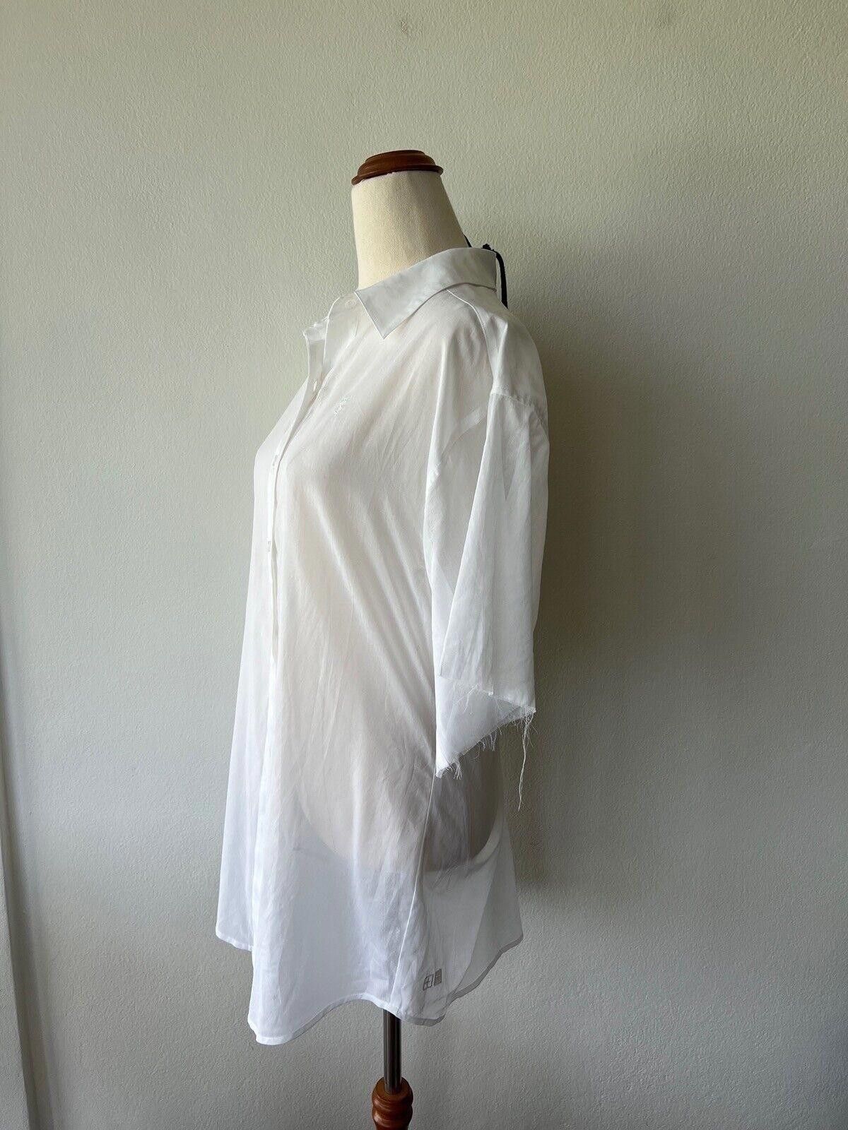 Ksubi new Ksubi womens tee t shirt top small s white sheer raw Size S / US 4 / IT 40 - 4 Thumbnail