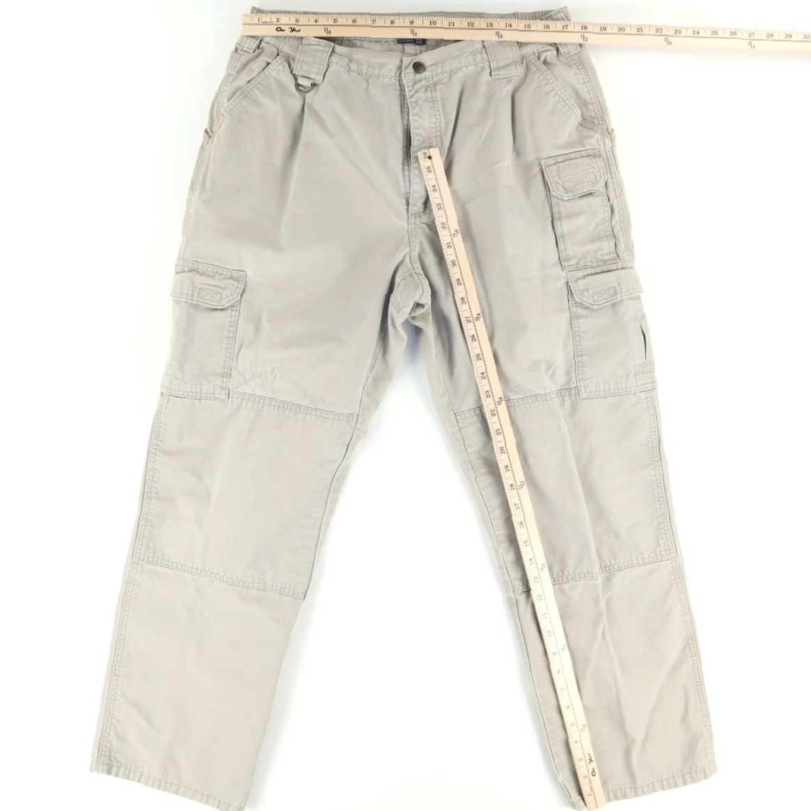Vintage 5.11 Tactical Cotton Canvas Cargo Pants Beige Men's 38 Cargo Pants Mens 38 Beige Workwear Relaxed Front Snap Cotton Canvas 5.11 Tactical Shoes? Size US 38 / EU 54 - 3 Thumbnail
