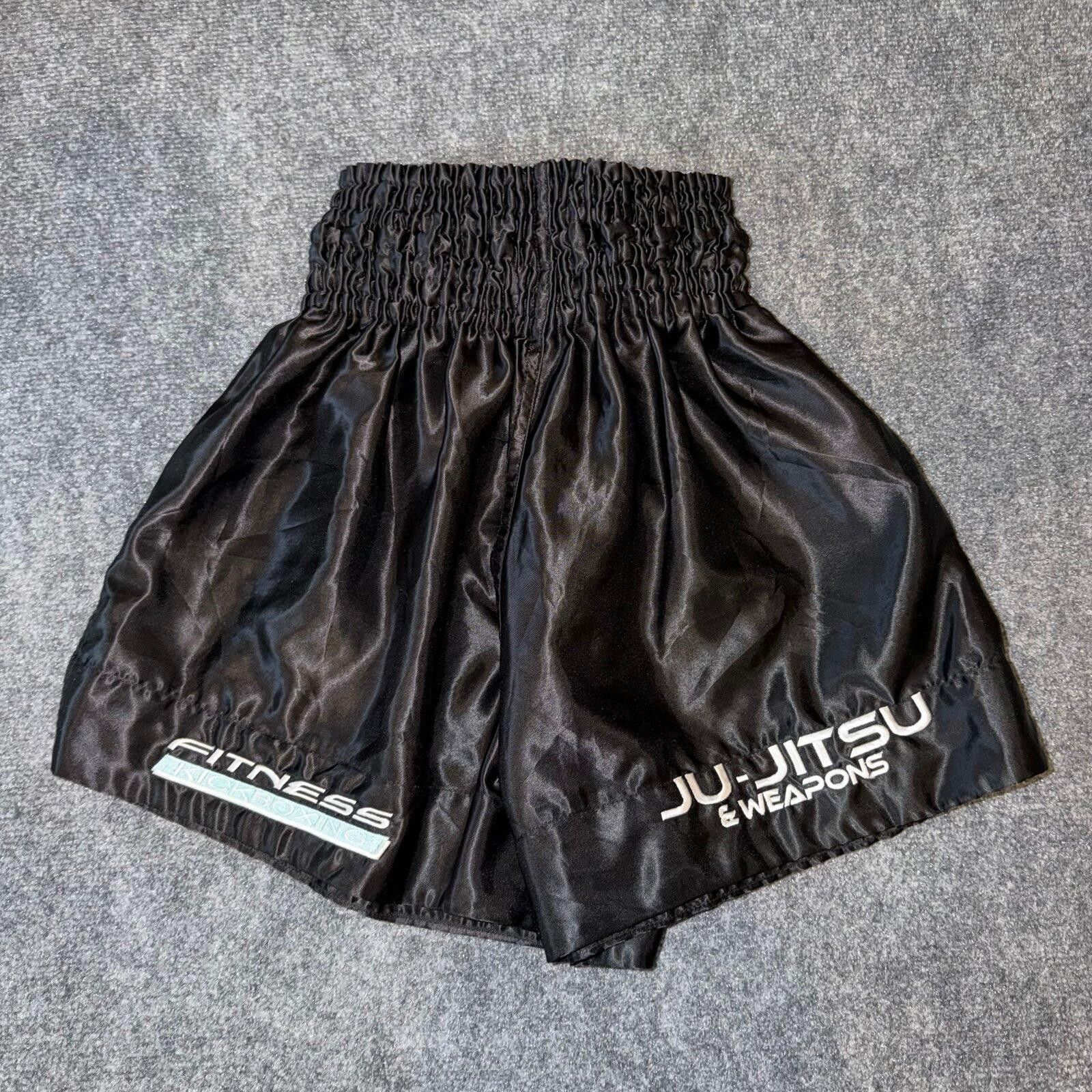 UFC Beautiful Kickboxing Black Dazzle Fight Shorts Mens LG Vtg Size US 34 / EU 50 - 4 Thumbnail