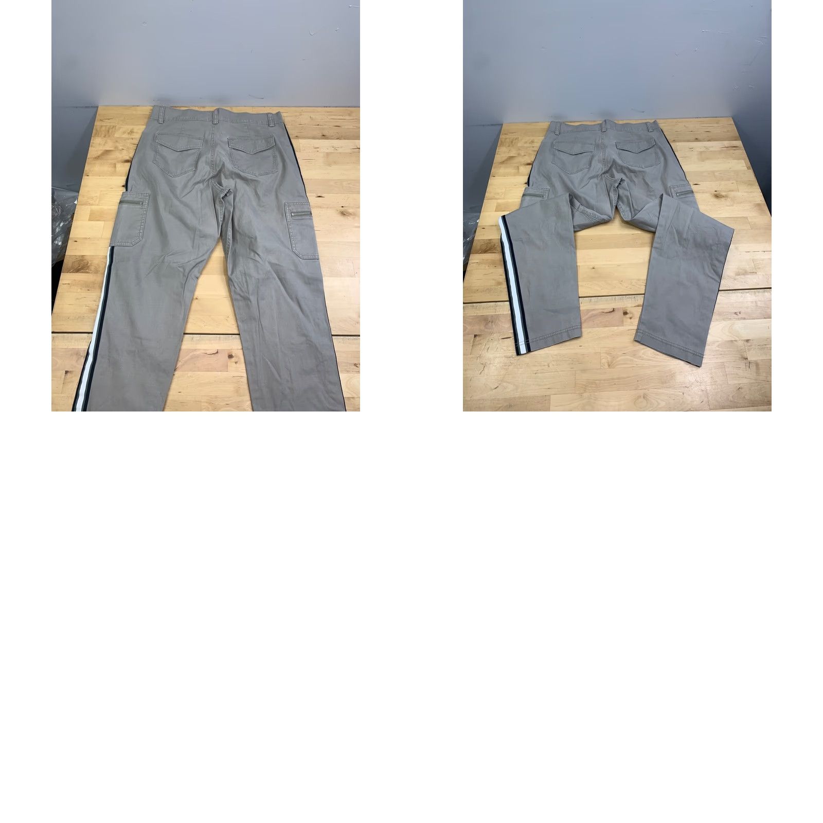 Athleta Athleta Cargo Pant Women 2 Beige Utility Y2K Racing Stripe 13014 Size 26" / US 2 / IT 38 - 8 Thumbnail