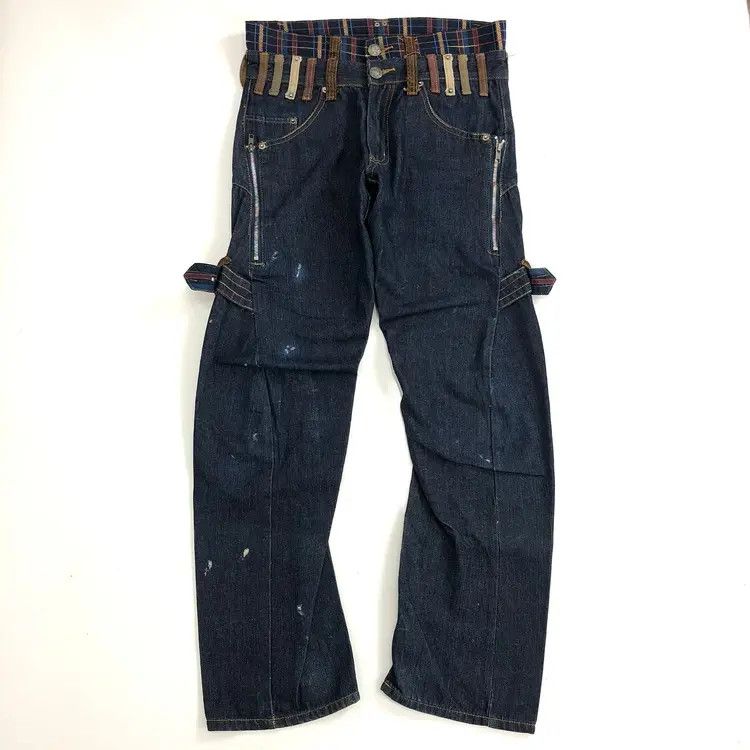Japanese Brand Breathmint Double Waist ifsixwasnine Denim Pants Size US 31 - 1 Thumbnail