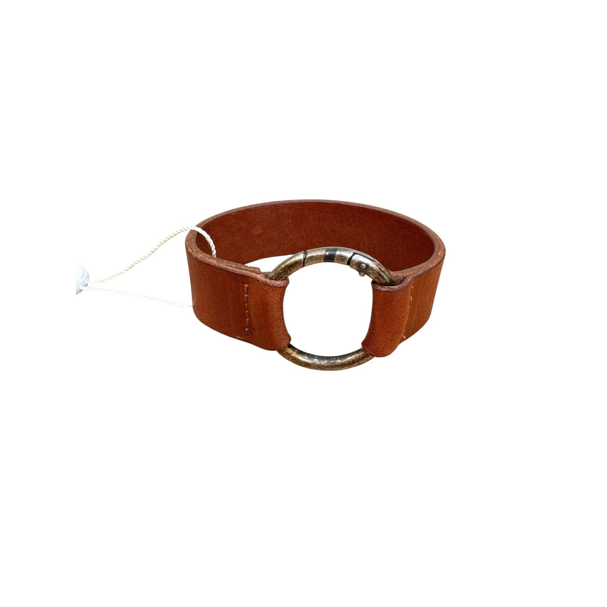 Maison Margiela Brown Leather Bracelet Size ONE SIZE - 1 Thumbnail