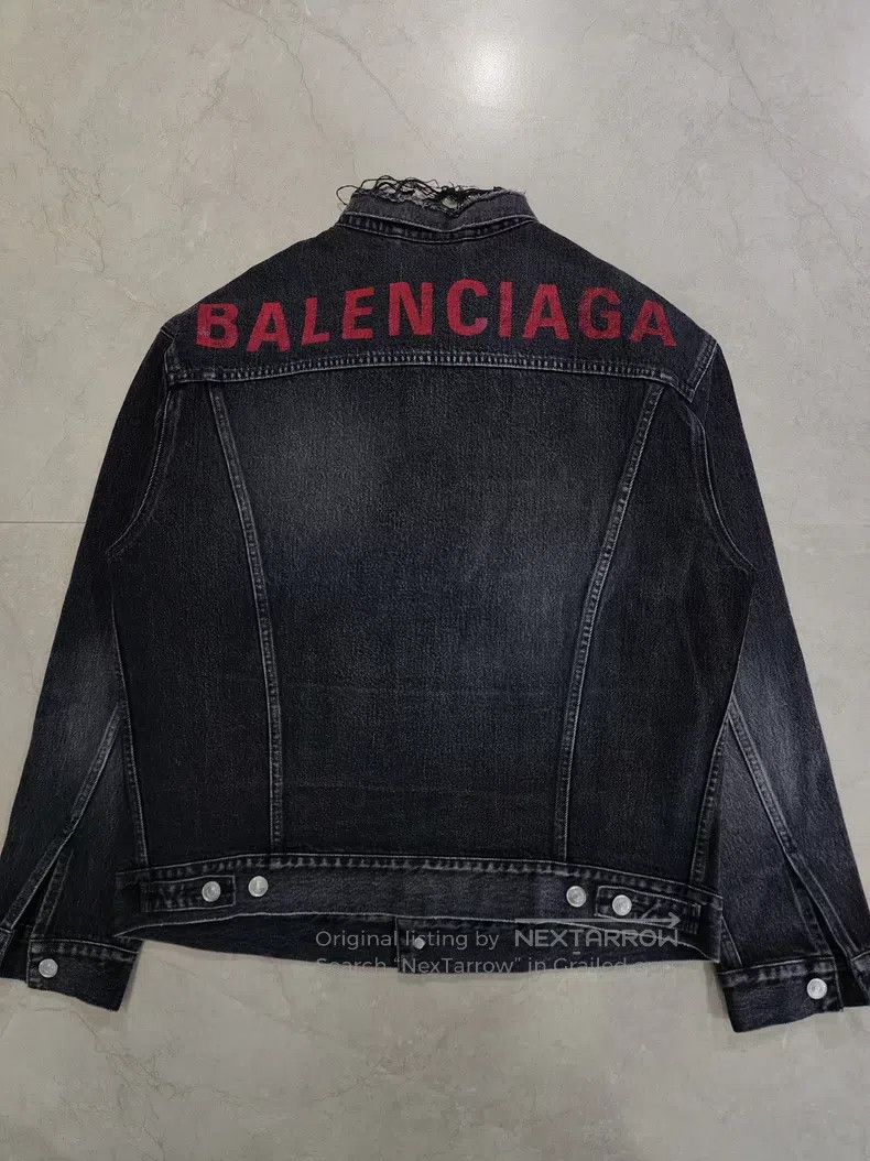 Balenciaga Balenciaga Denim Jacket Size XXS / US 00 / IT 34 - 2 Thumbnail