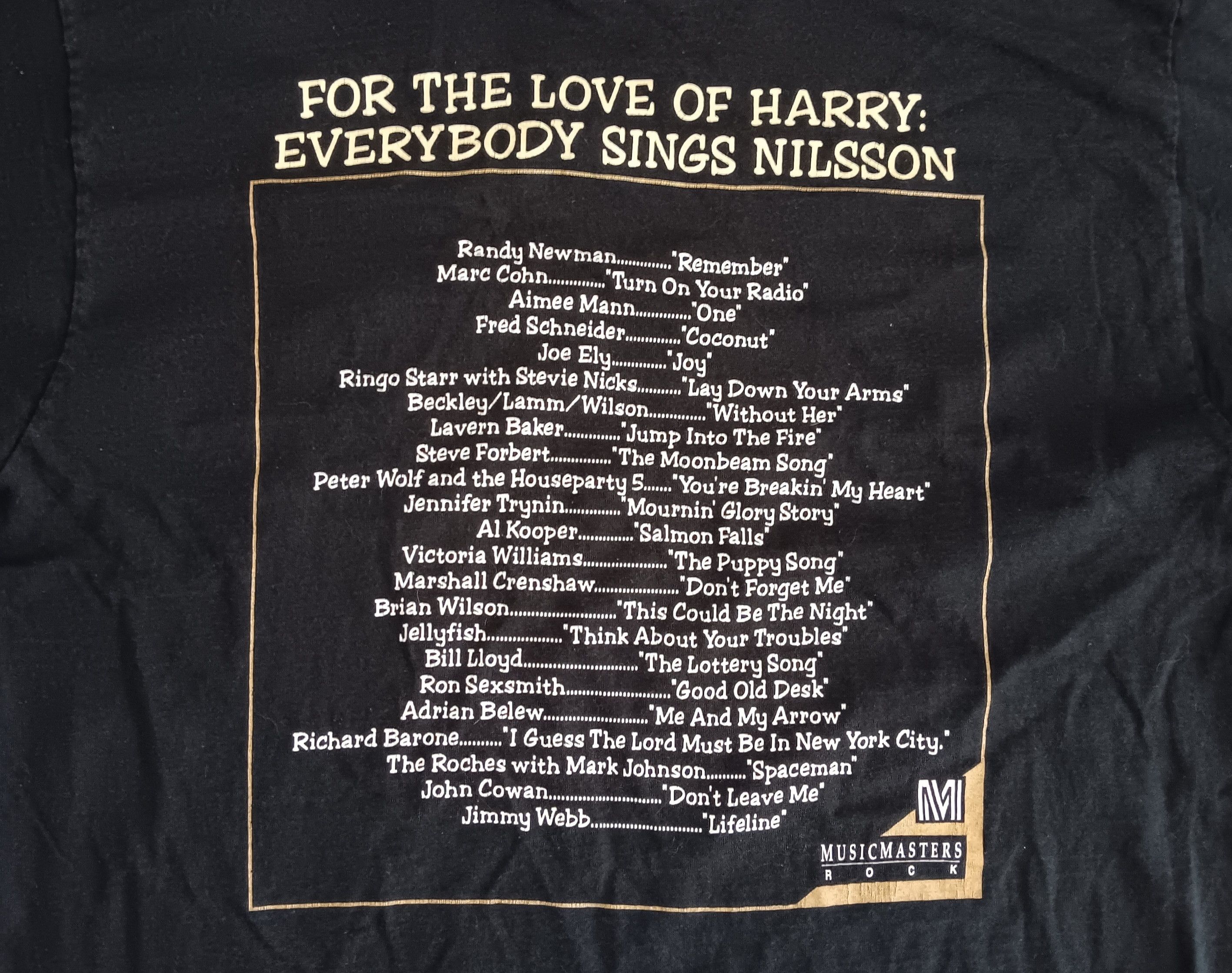 Fruit Of The Loom Harry Nilsson | Vintage Shirt Size US XL / EU 56 / 4 - 5 Thumbnail